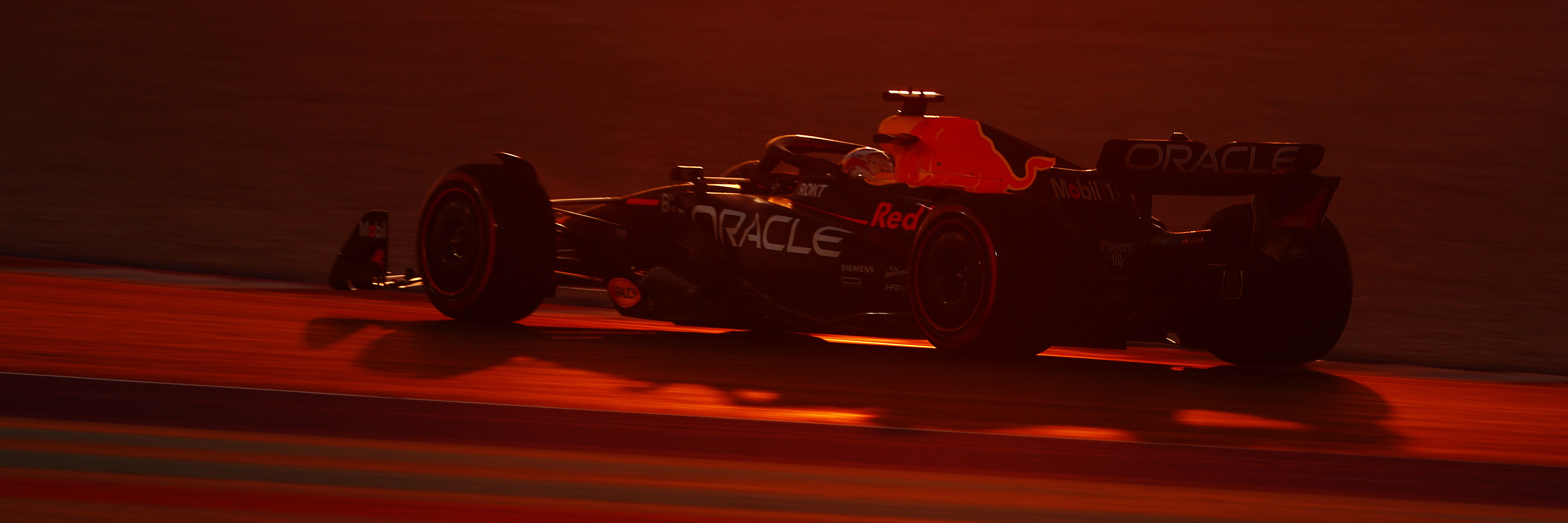Max Verstappen on track for practice at the Qatar Grand Prix