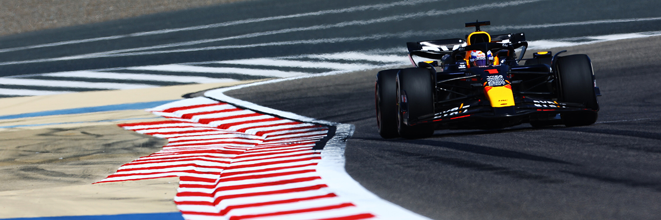 Max Verstappen testing at the Bahrain International Circuit