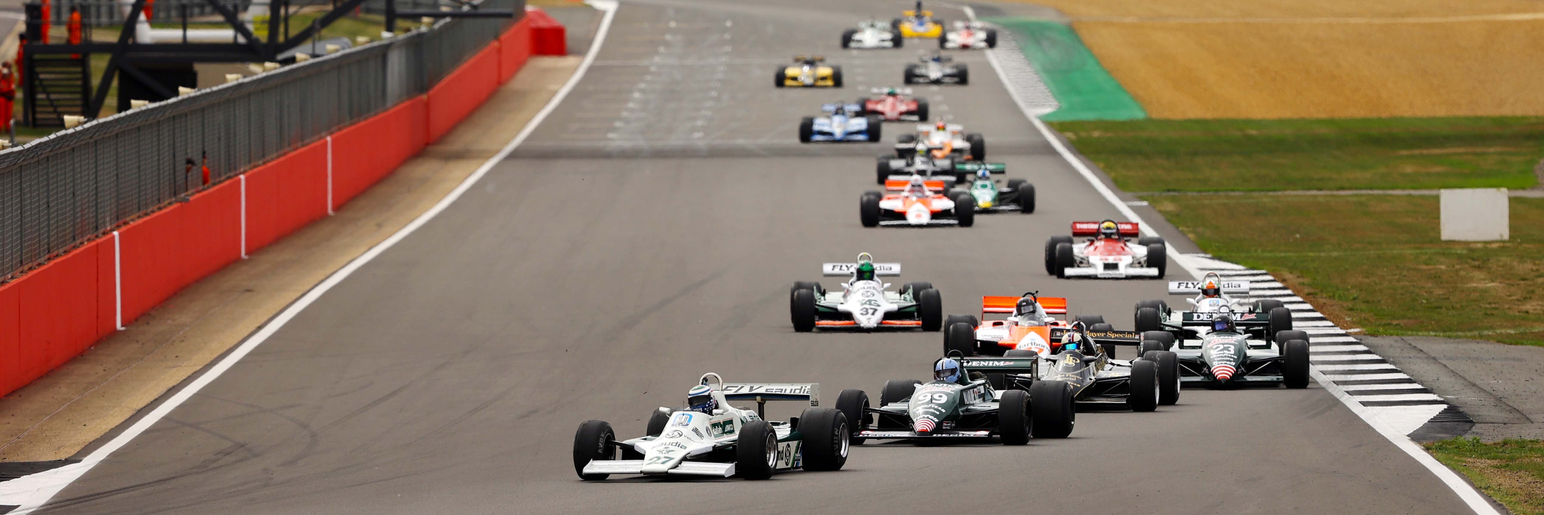 Classic F1 cars at the Silverstone Festival
