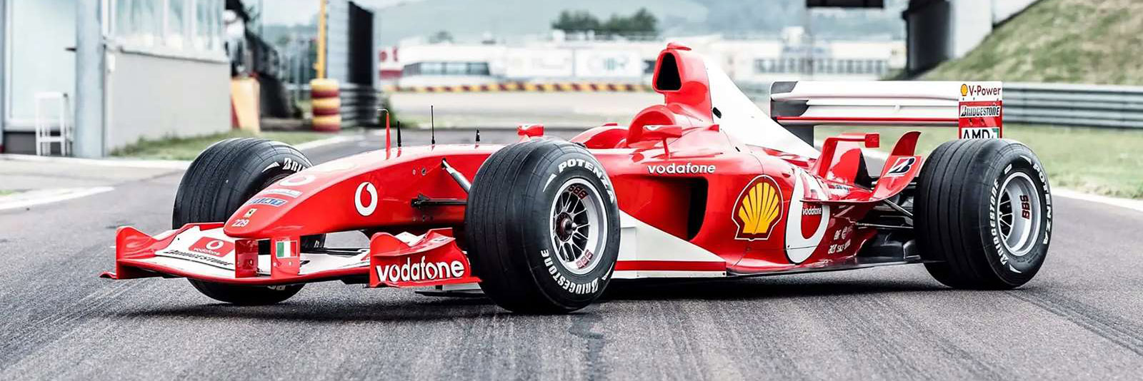 The Ferrari F2003 F1 car at Fiorano