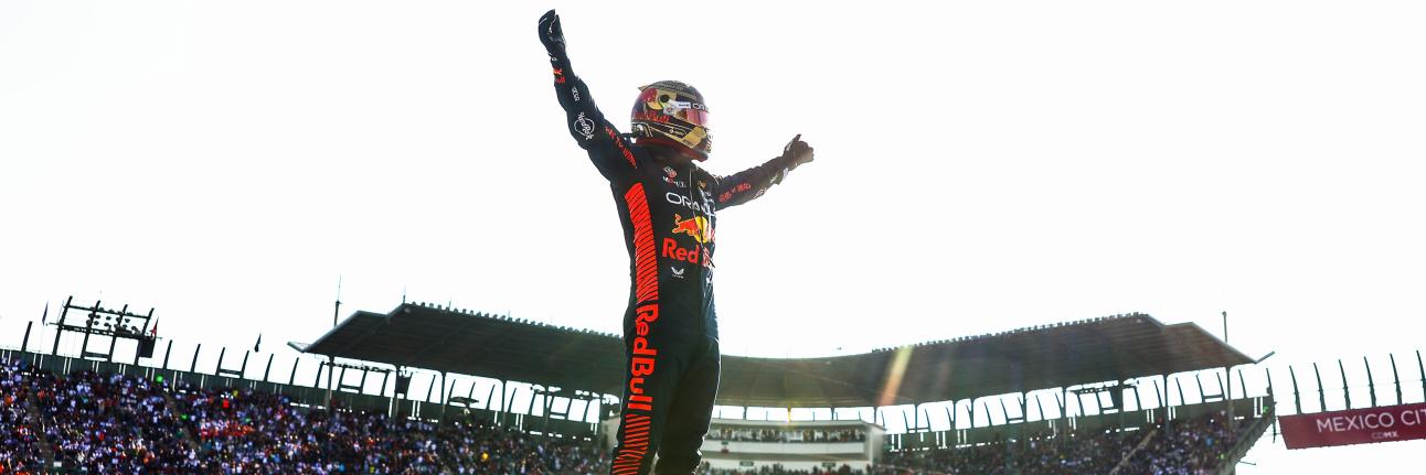 Max Verstappen after winning the Mexico City Grand Prix