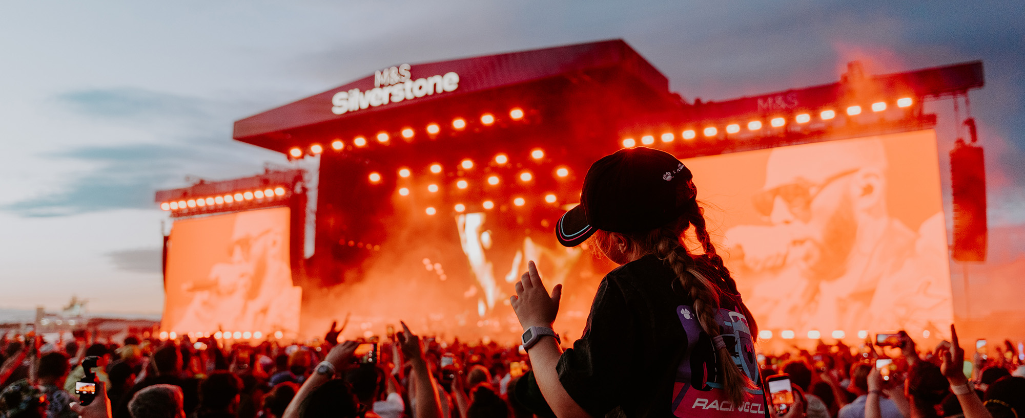 Fans watching a headline set at Silverstone