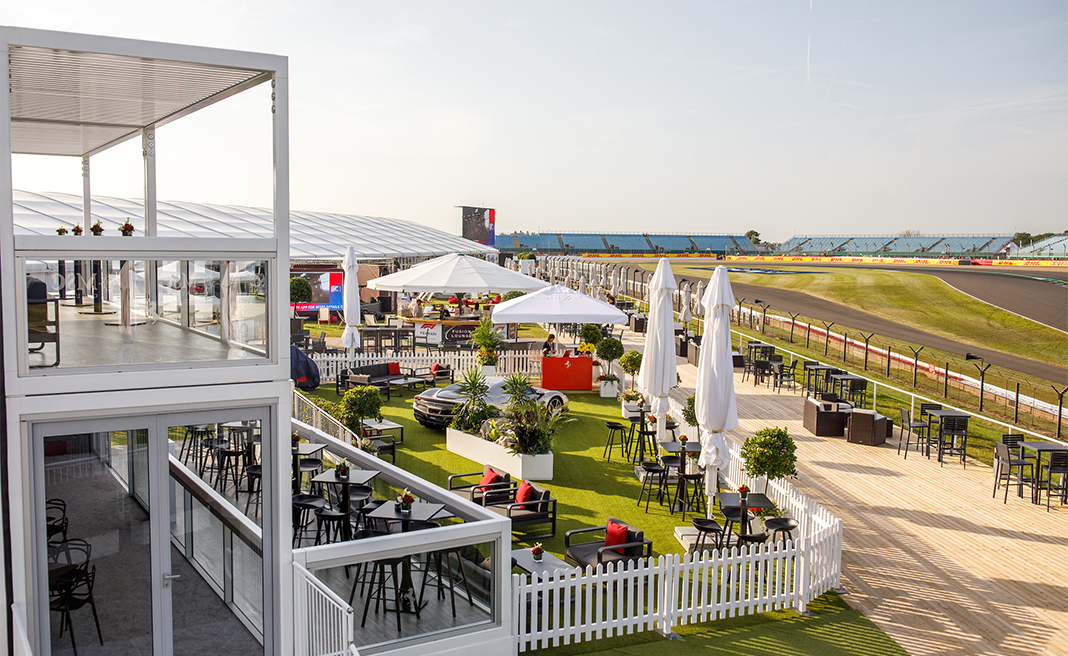 The Fusion terrace overlooking Stowe