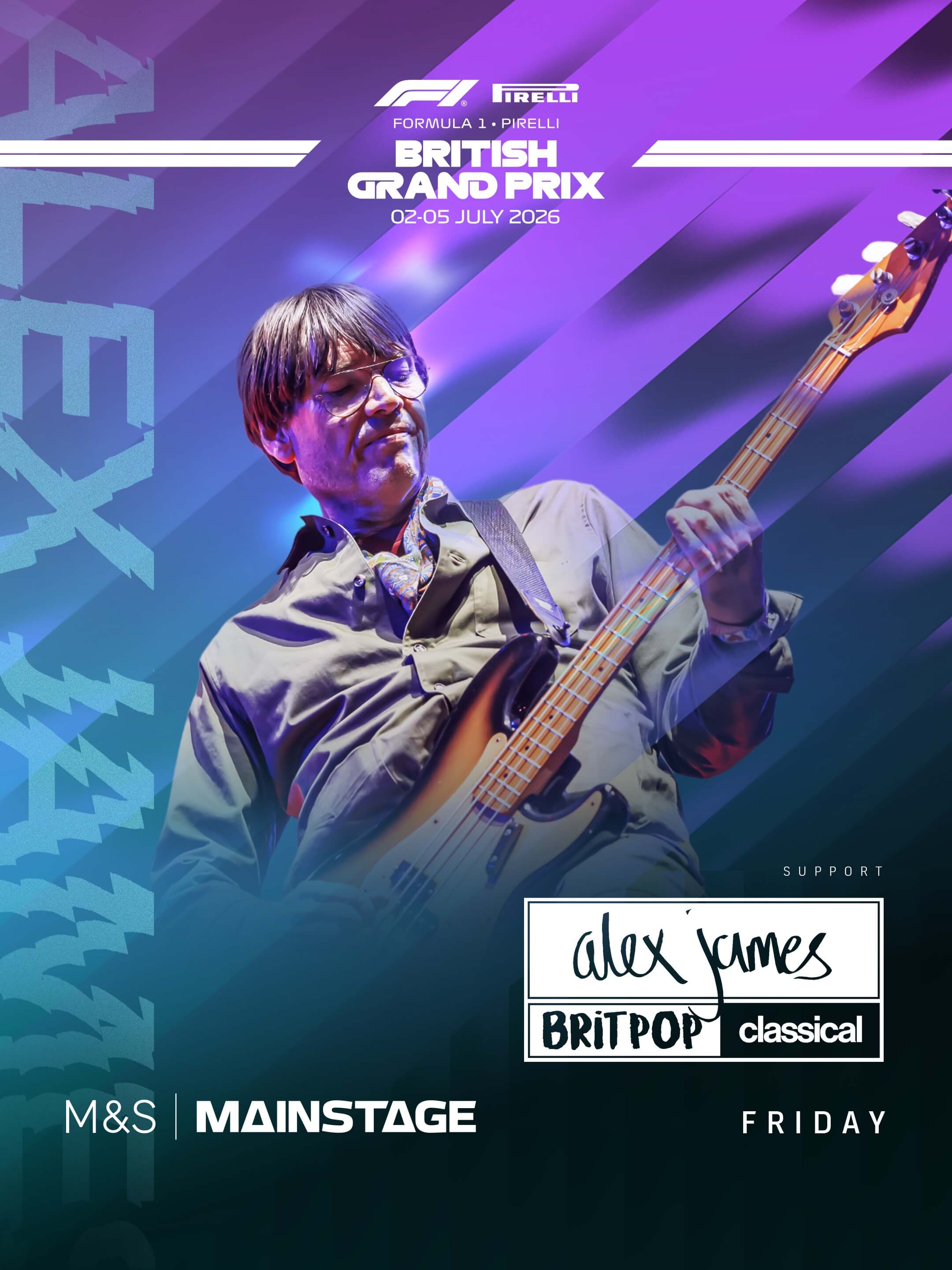 Friday — Alex James Britpop Classical — M&S Mainstage