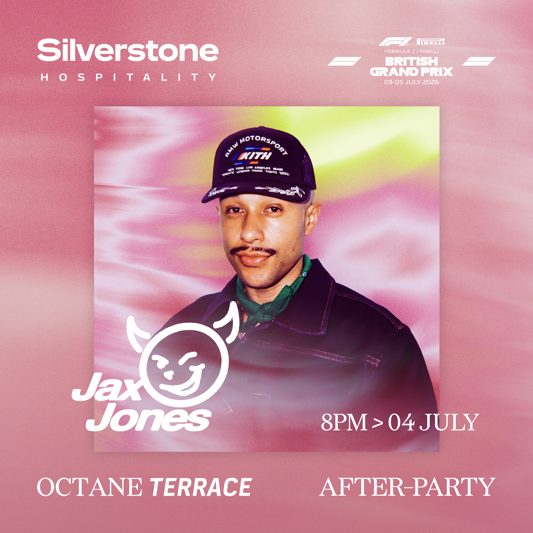 Octane Terrace DJ line-up at the British Grand Prix