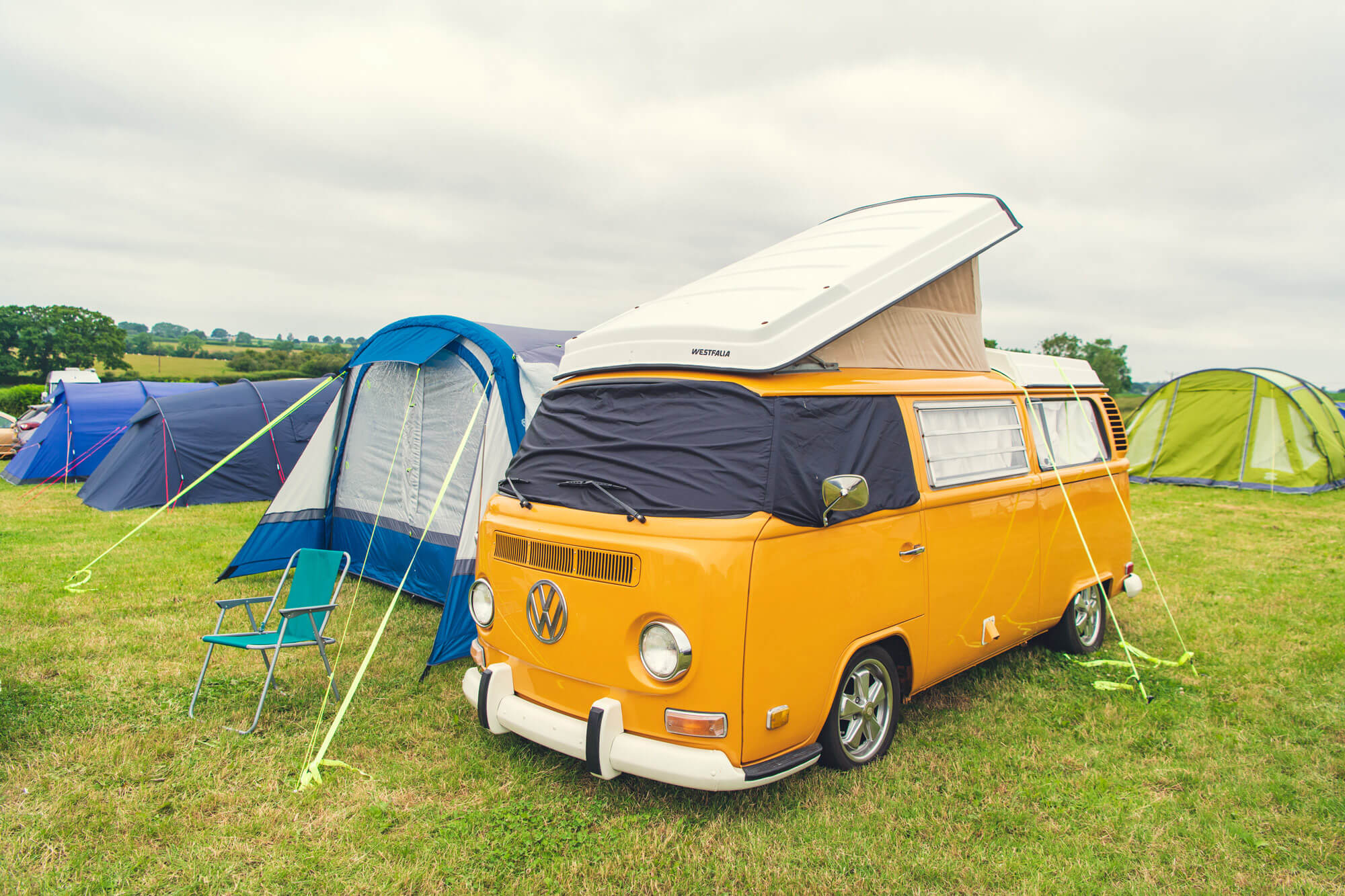 Camping at Silverstone