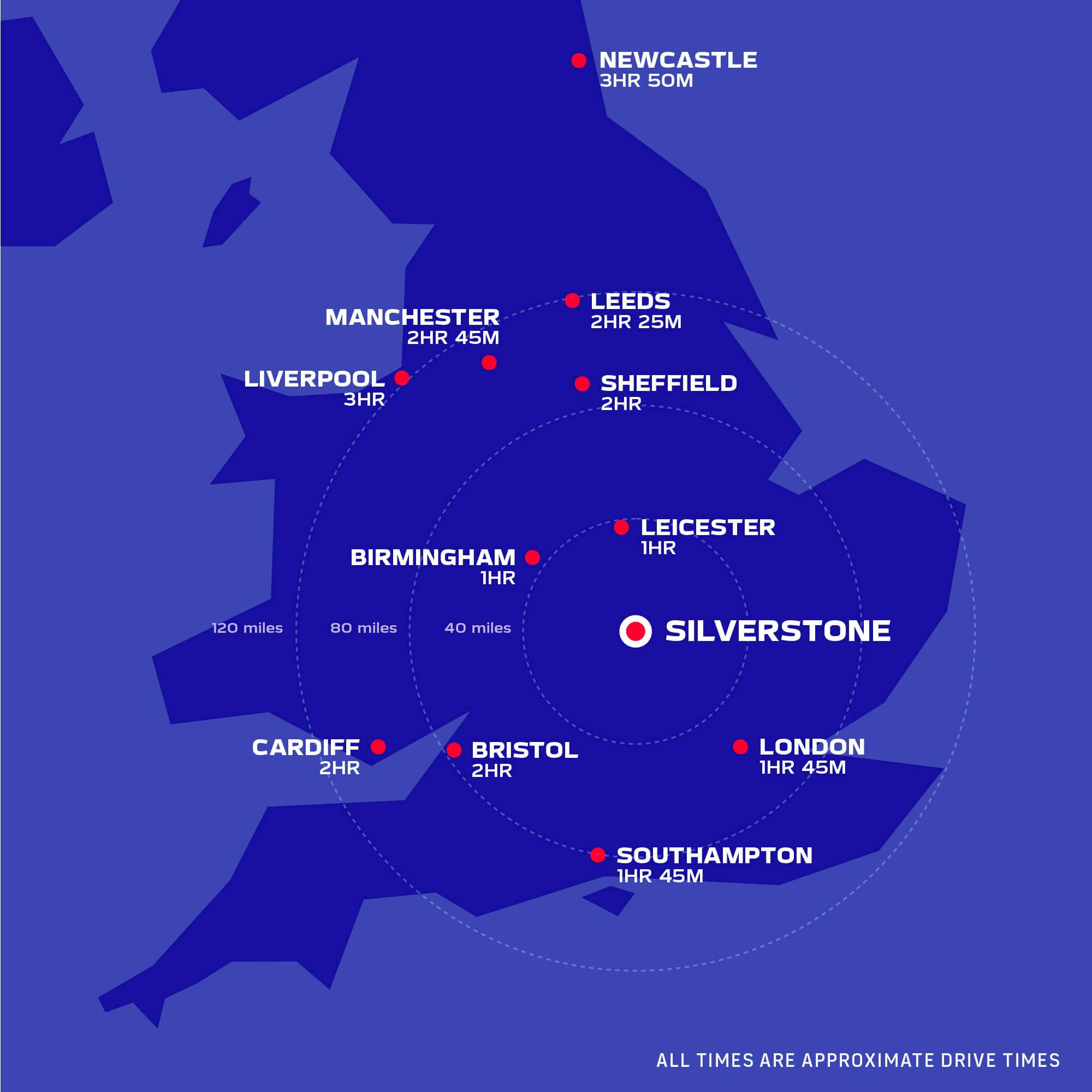 travel from london to silverstone circuit