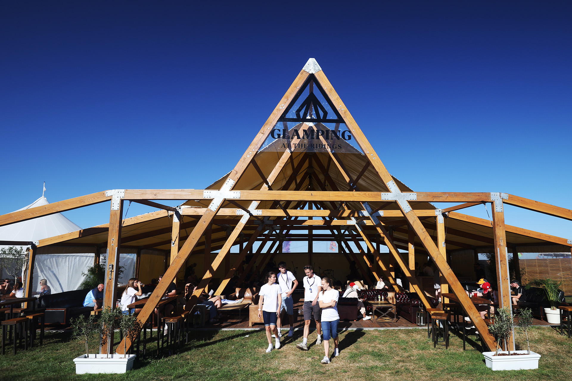 The Ridings glamping village at Silverstone