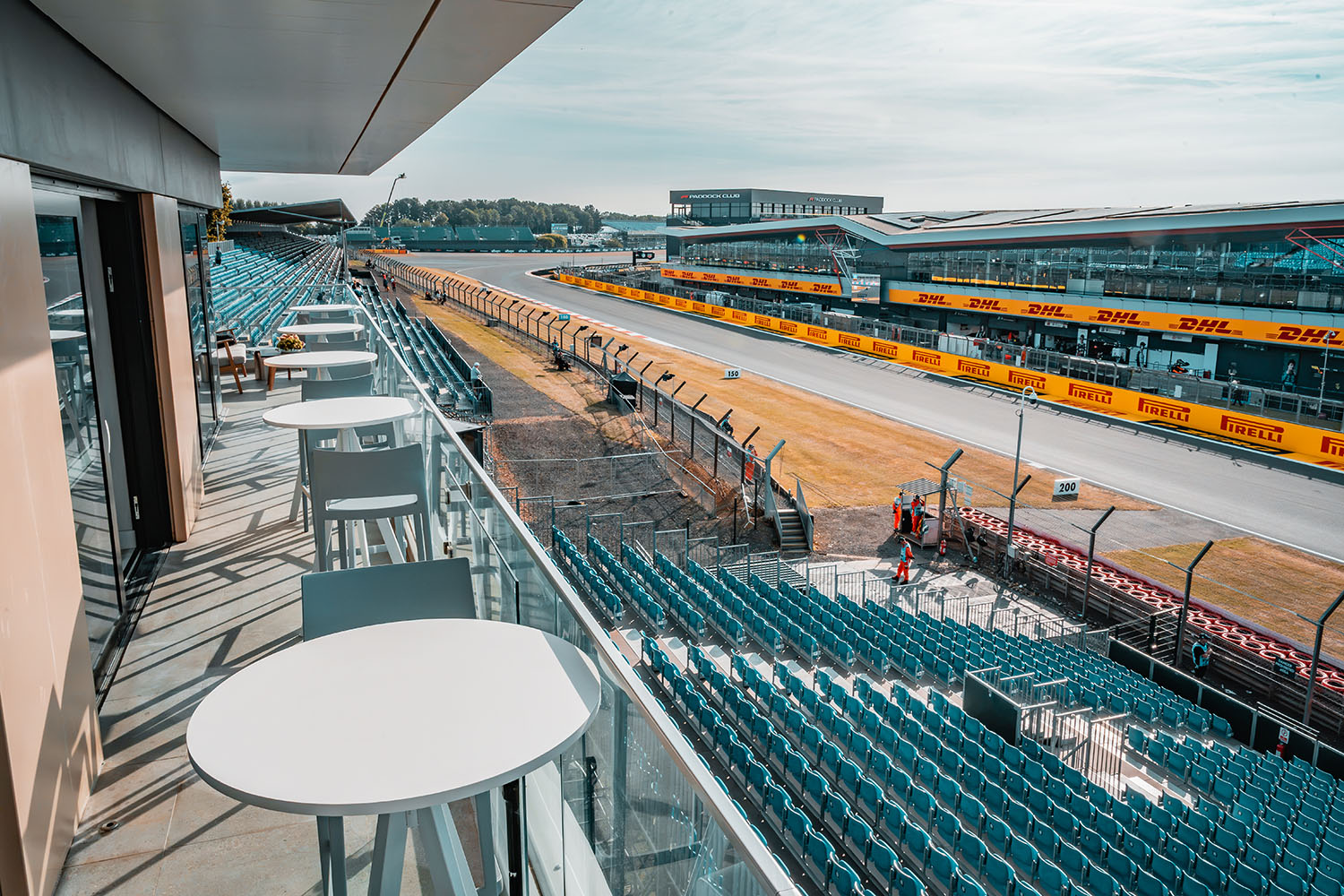 View down the start/finish straight from the Starting Grid
