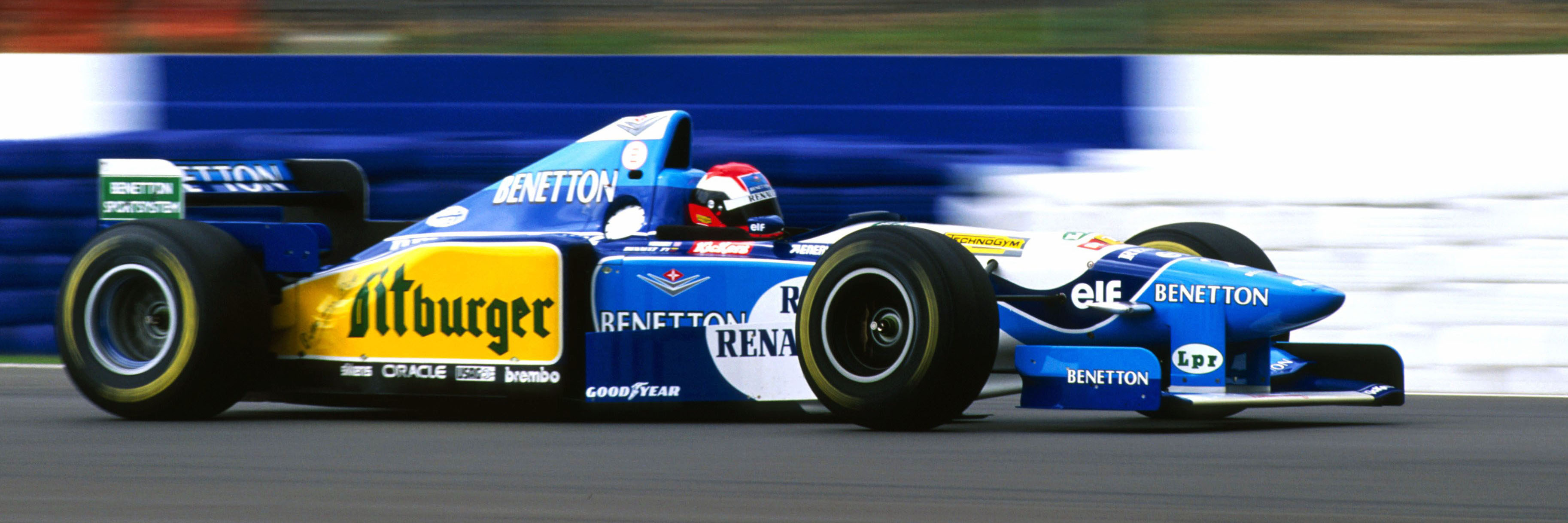 Johnny Herbert in the 1995 British Grand Prix
