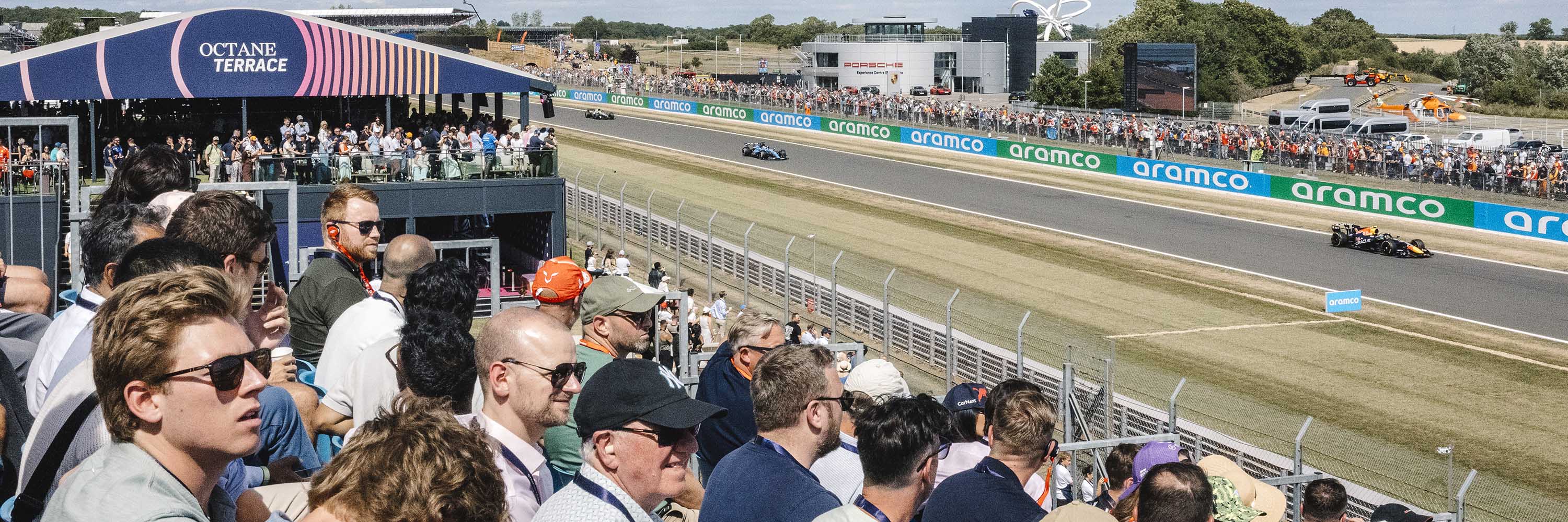 Octane Terrace hospitality guests at Silverstone