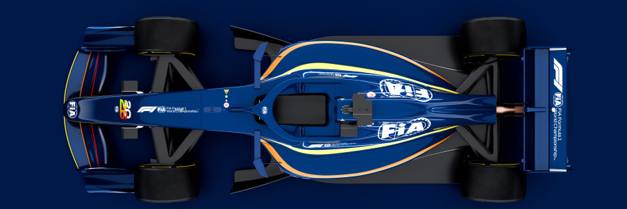The 2026 regulations applied to a render of an F1 car