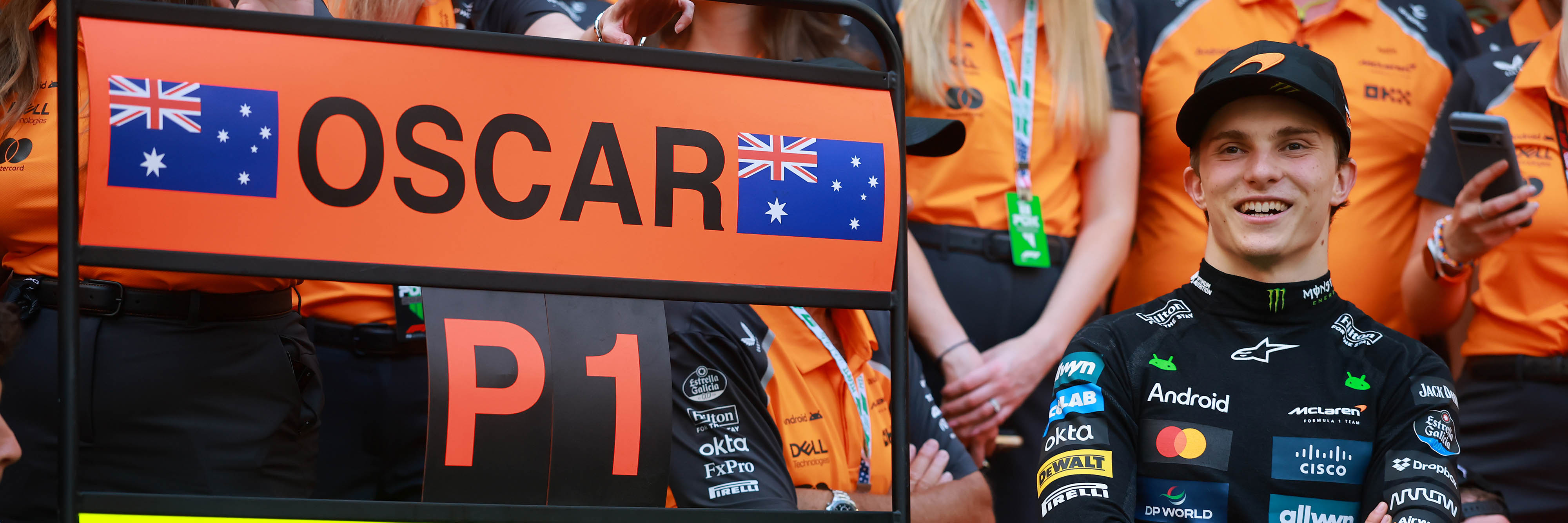 Oscar Piastri after winning the 2025 Miami Grand Prix