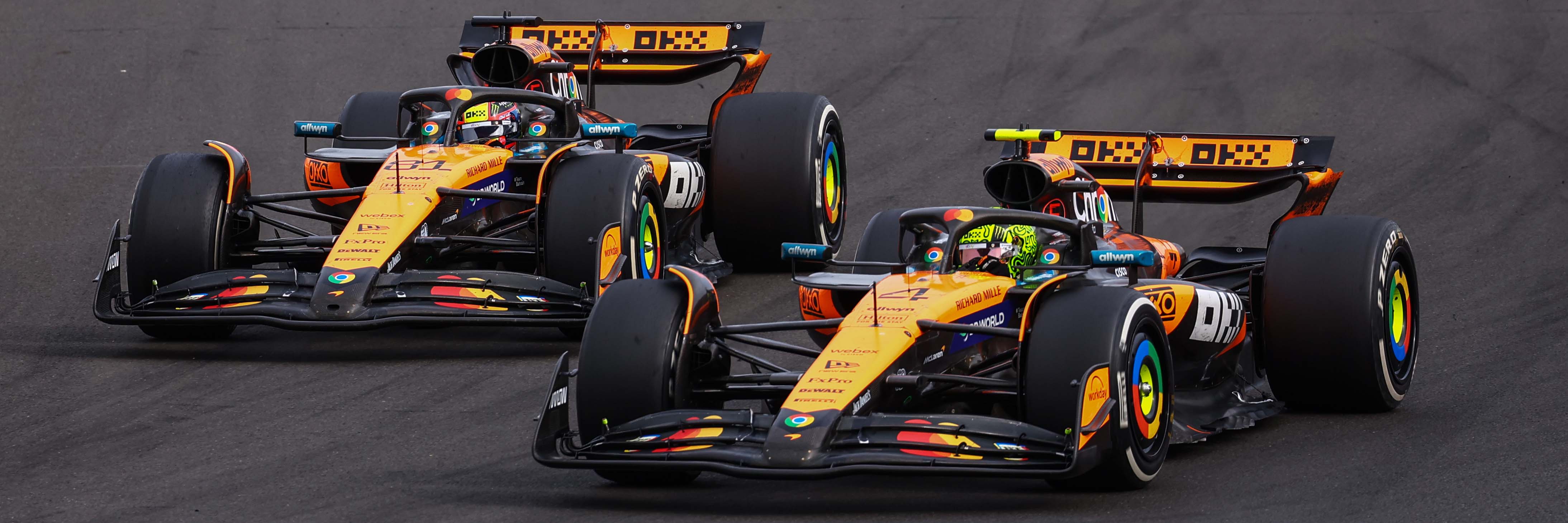 Lando Norris and Oscar Piastri fight for the 2025 Hungarian Grand Prix victory 