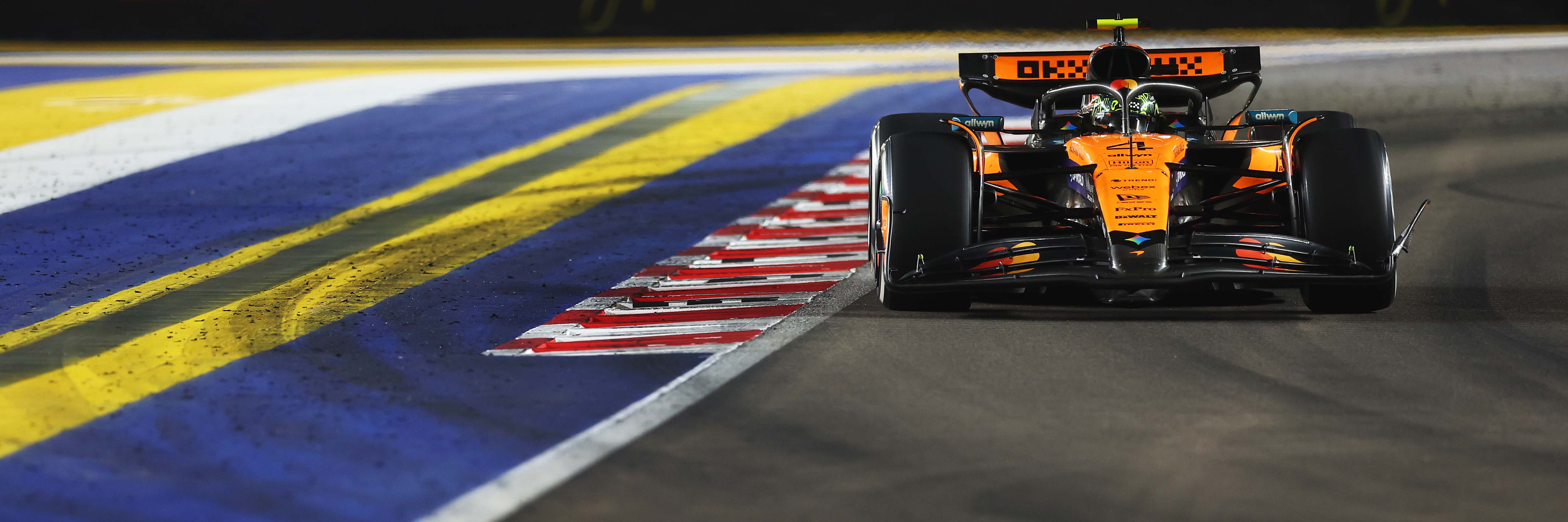 Lando Norris on track at the 2025 Singapore Grand Prix