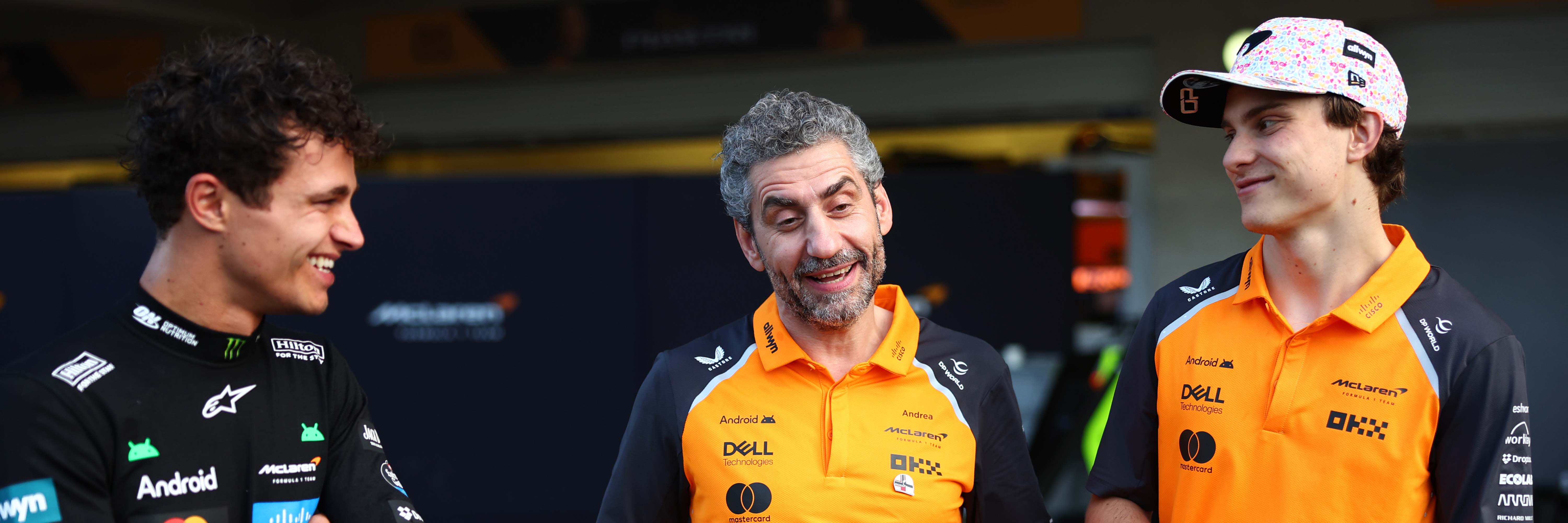 McLaren's 2026 line-up of Lando Norris, Oscar Piastri and Andrea Stella