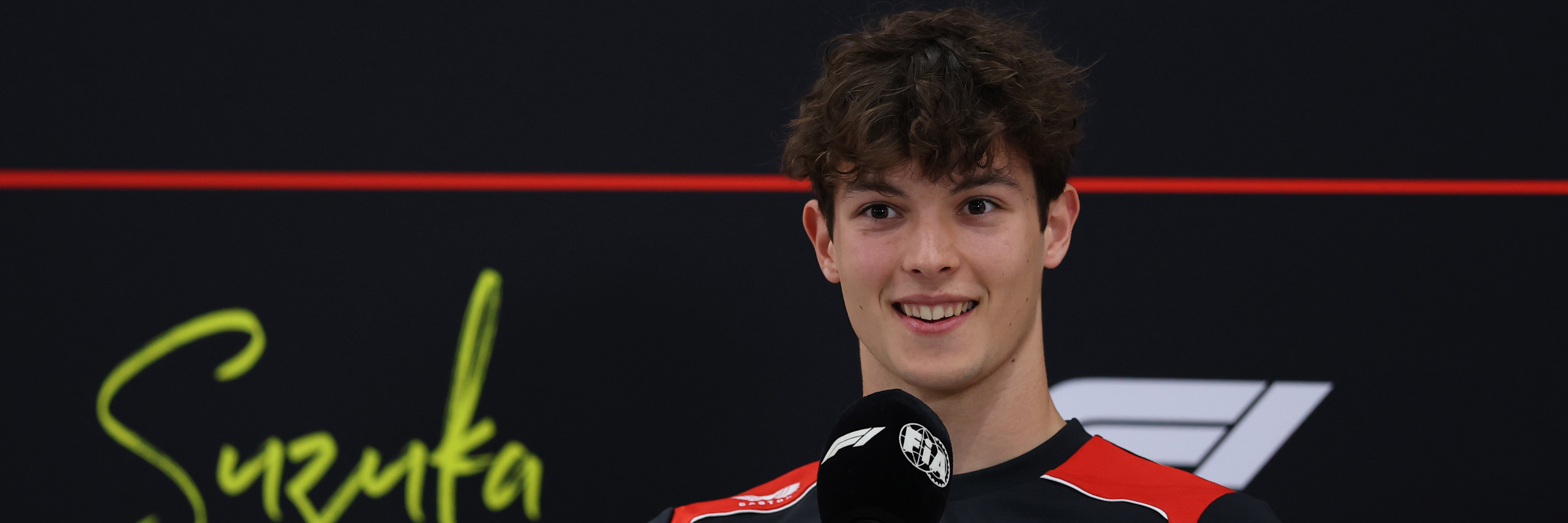 Ollie Bearman in the press conference for the 2026 Japanese Grand Prix