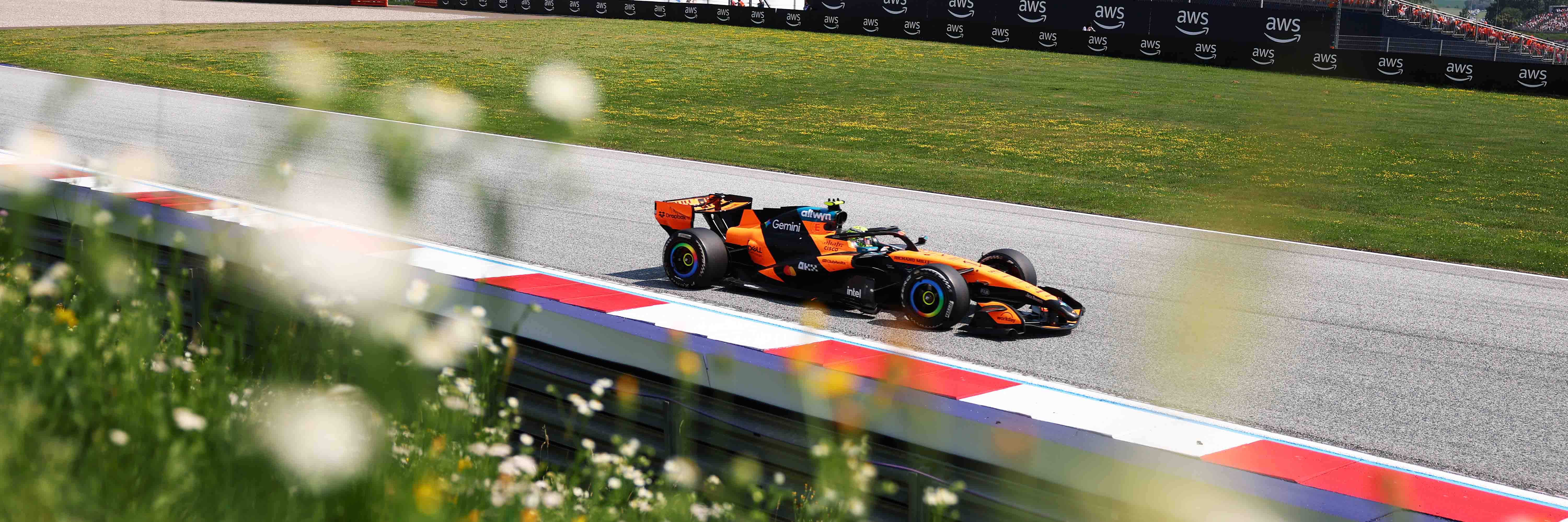 Lando Norris on track at the 2026 Austrian Grand Prix