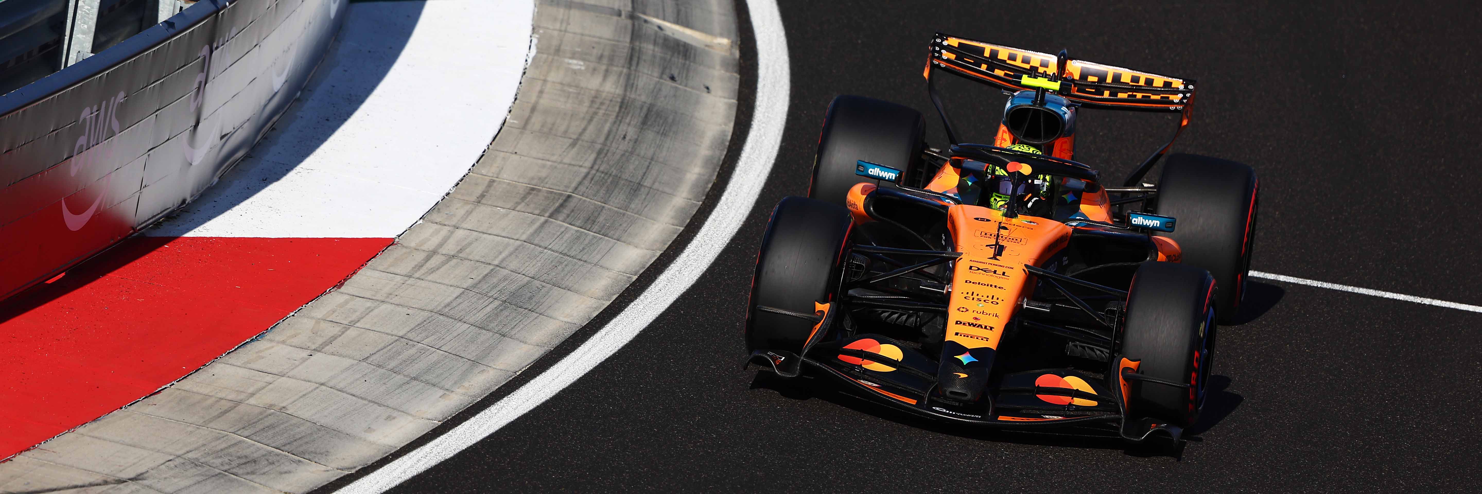 Lando Norris on track at the 2026 Hungarian Grand Prix