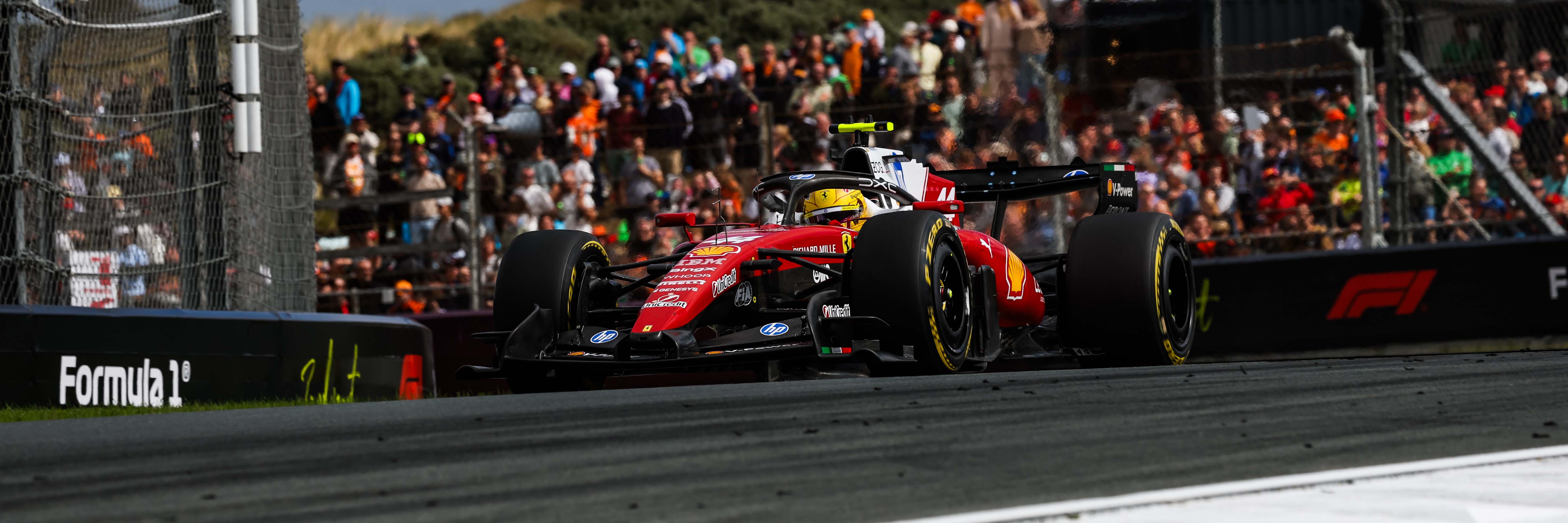 Lewis Hamilton on track at Zandvoort