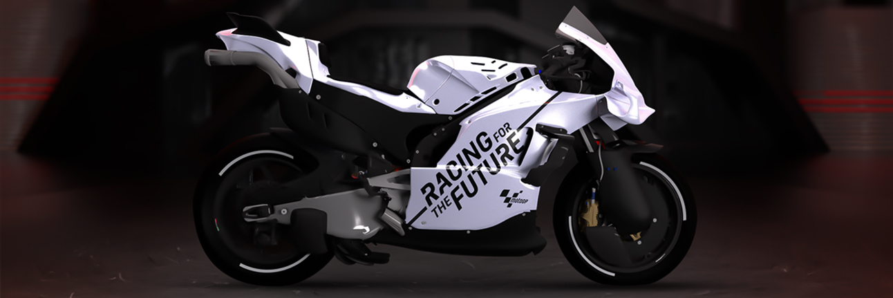 A render of a 2027 MotoGP bike