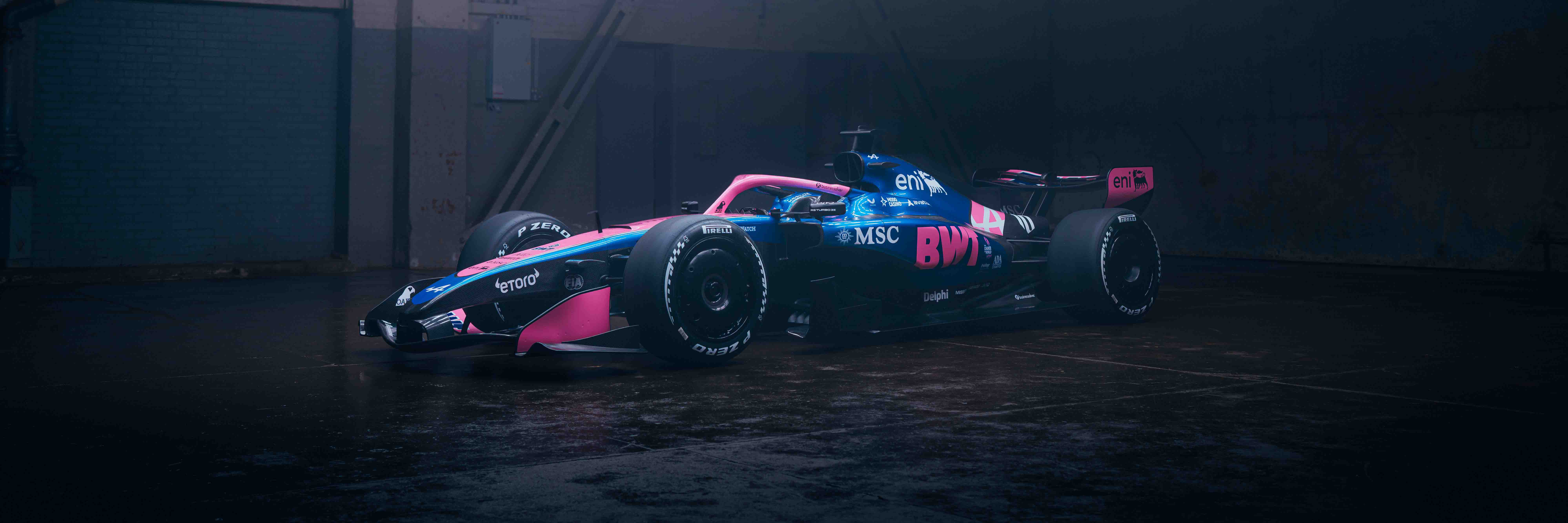 The 2026 Alpine F1 race car livery as it was revealed