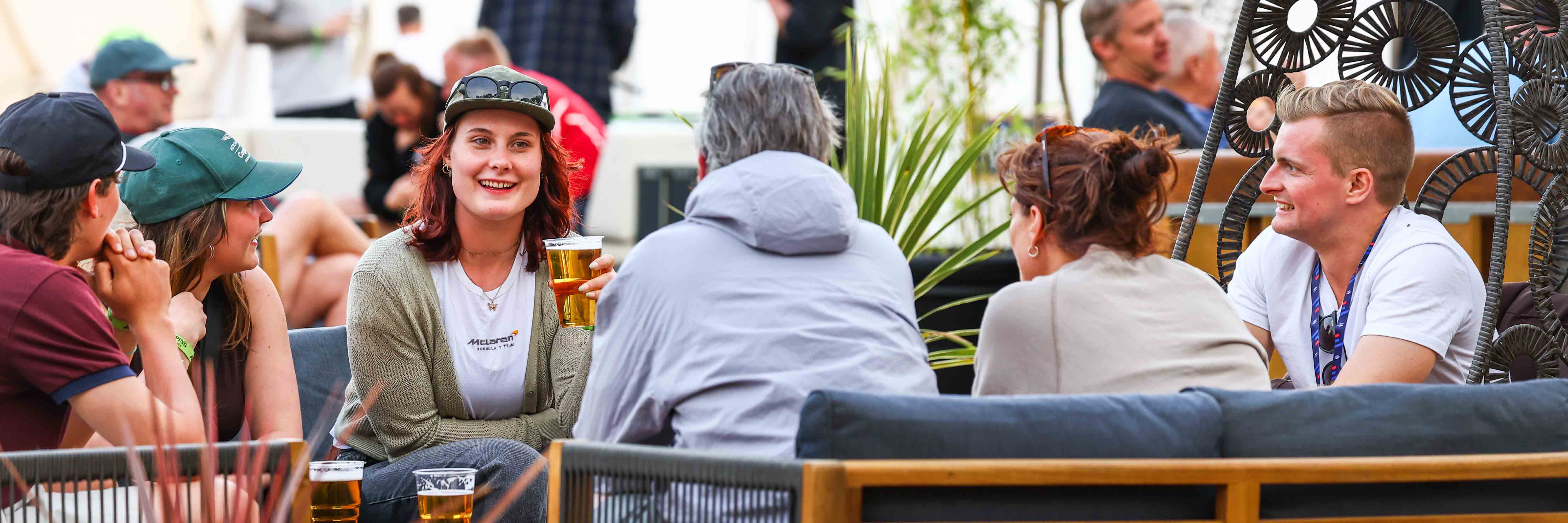 Silverstone campsite guests at the British Grand Prix
