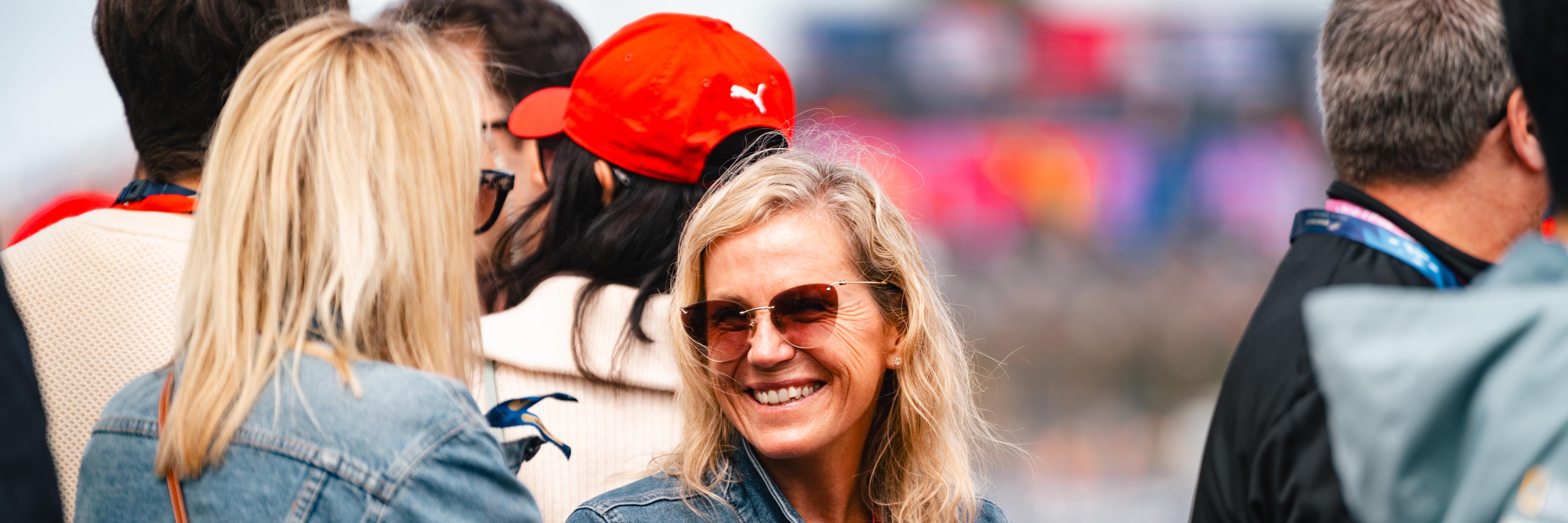 An F1 in hospitality at Silverstone