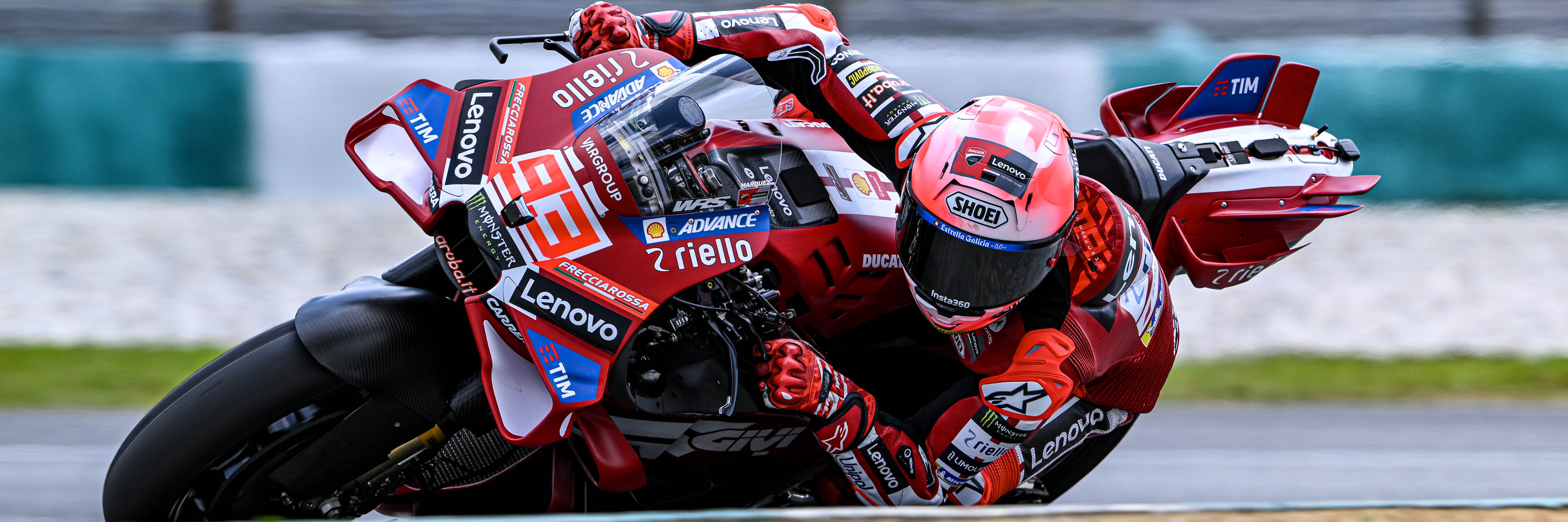 Marc Marquez setting competitive lap times during 2026 pre-season testing for MotoGP