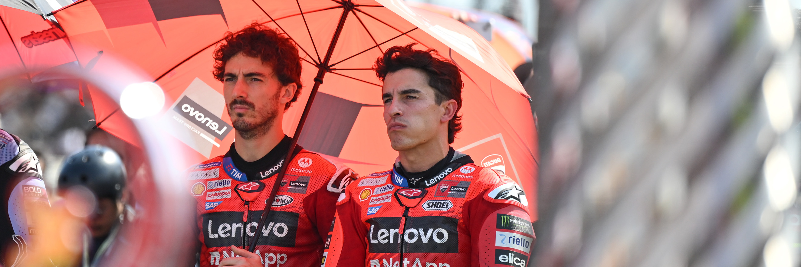 Marc Marquez and Francesco Bagnaia make up the factory Ducati line-up