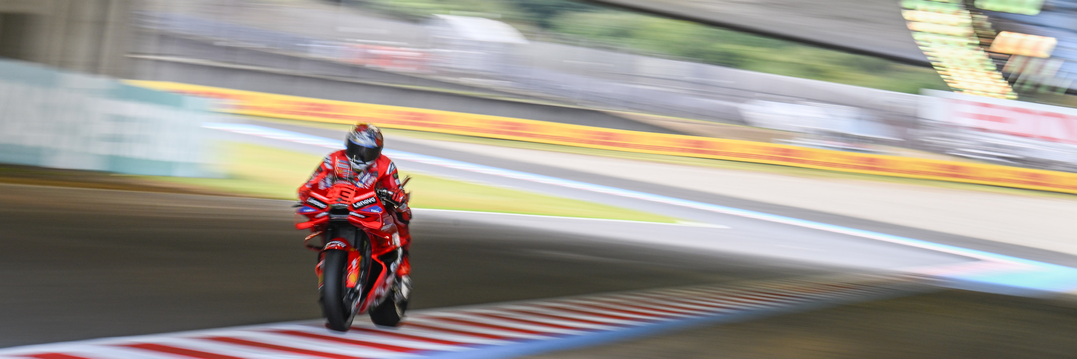 Marc Marquez on track at Motegi before winning the 2025 MotoGP championship
