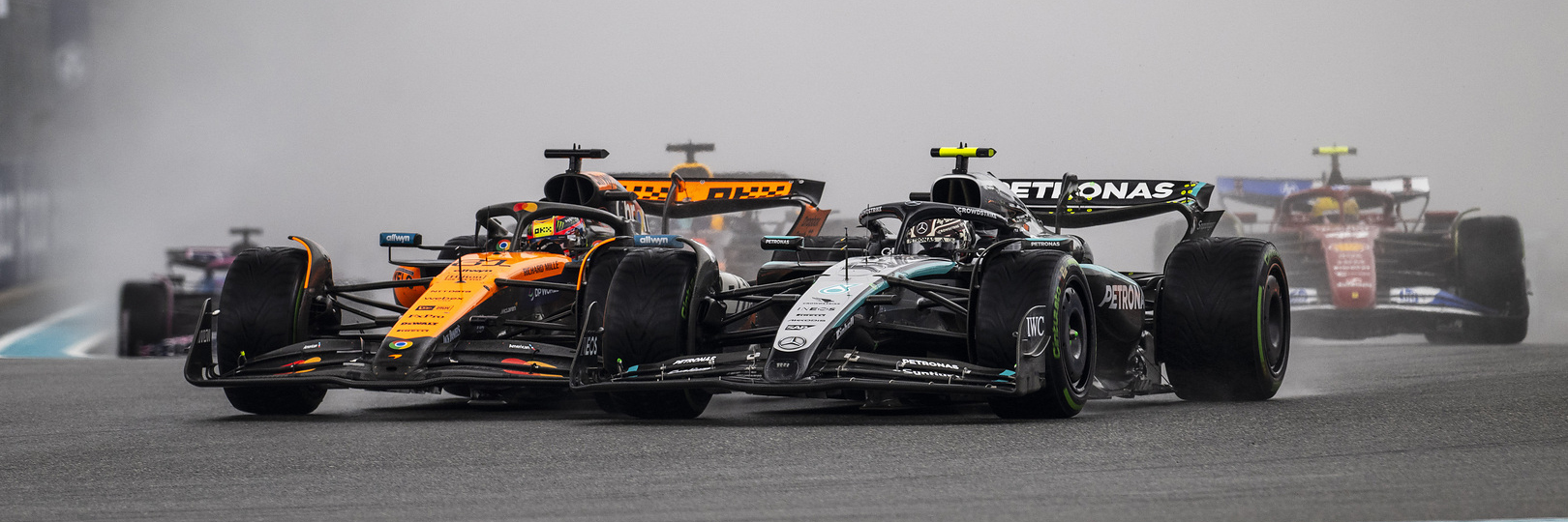 The start of the 2025 Miami Grand Prix F1 Sprint Race