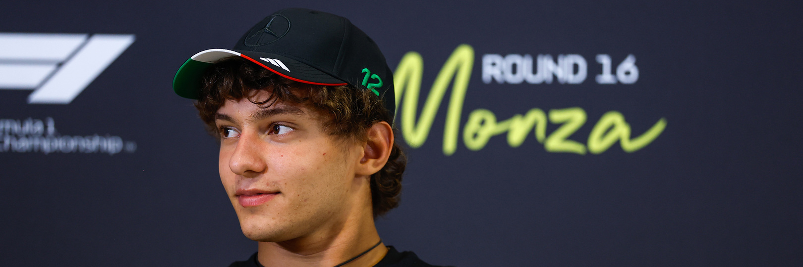 Kimi Antonelli in the Italian Grand Prix press conference