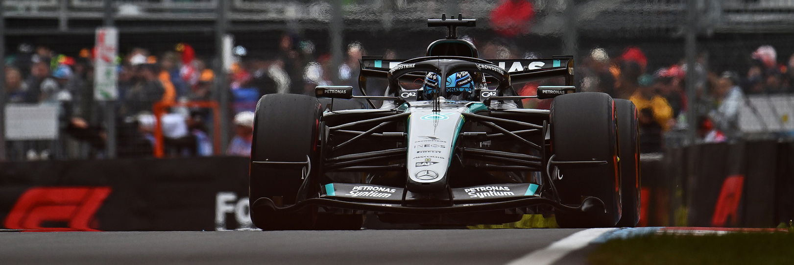 George Russell on track in Montreal