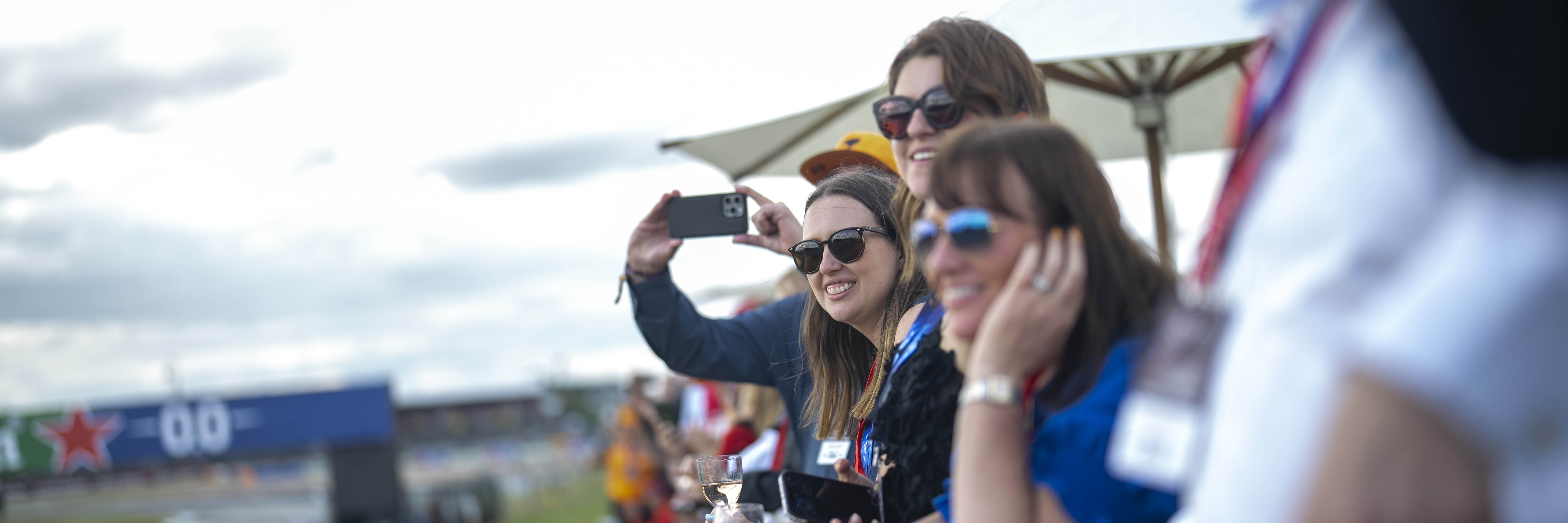 F1 hospitality guests at the British Grand Prix