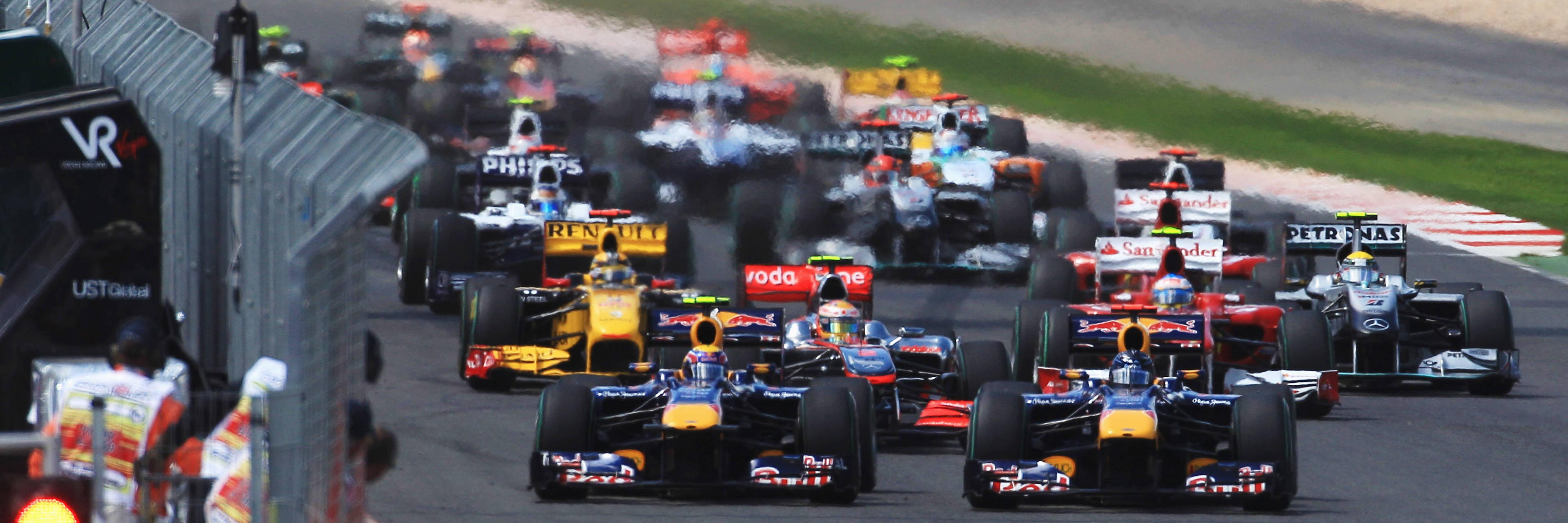 The start of the 2010 British Grand Prix