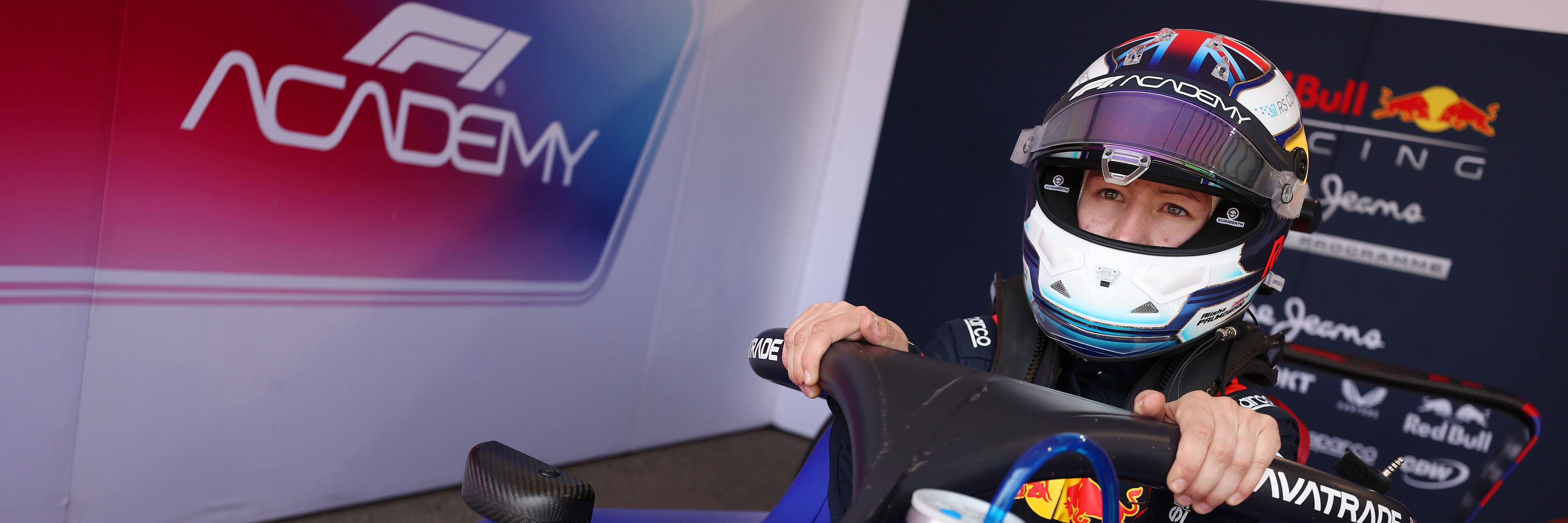 Alisha Palmowski in her Red Bull F1 Academy car