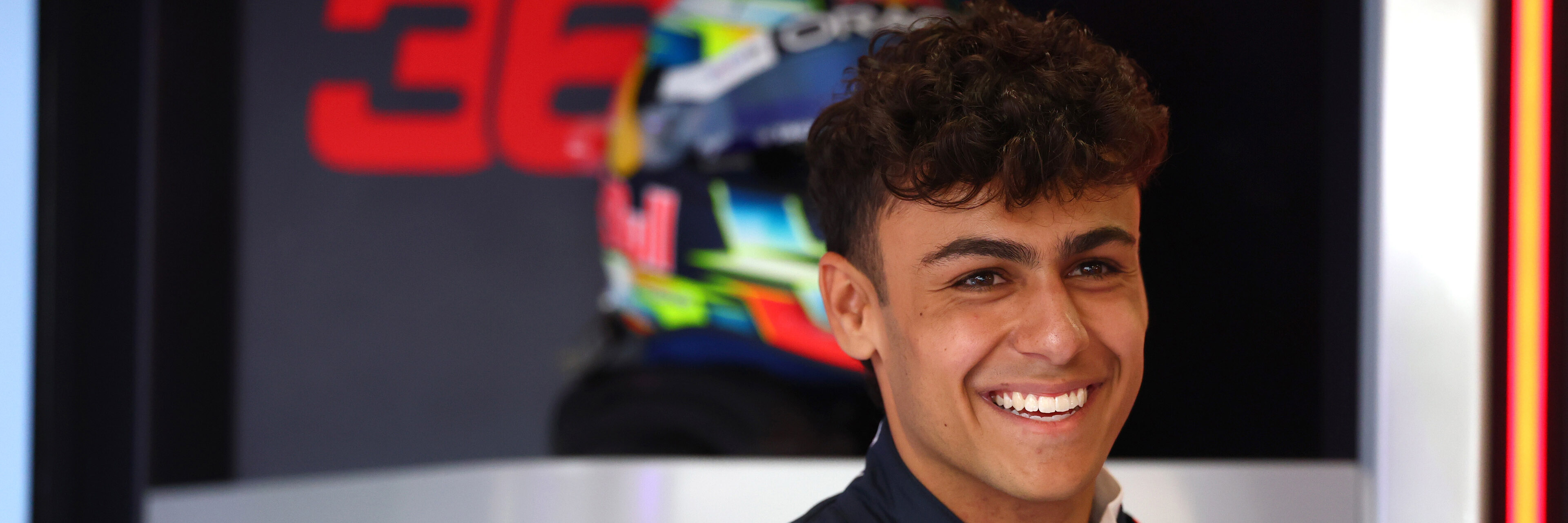 Formula 2 driver Arvid Lindblad at the 2025 British Grand Prix