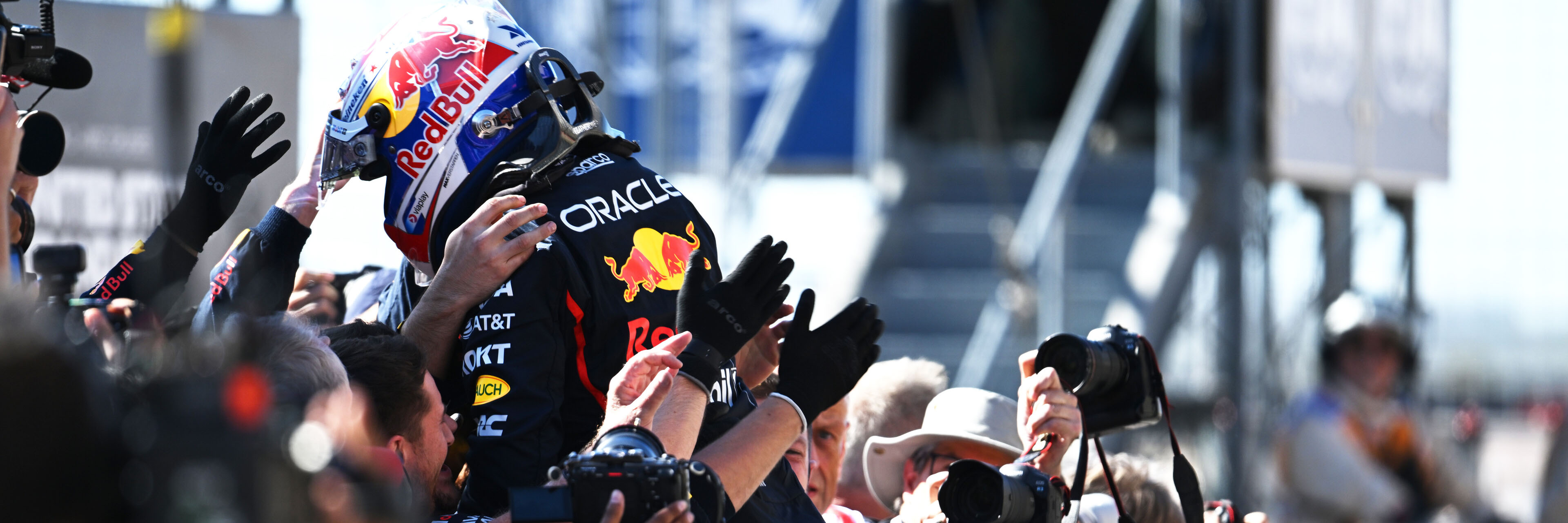 Verstappen after winning the United States Grand Prix in Texas