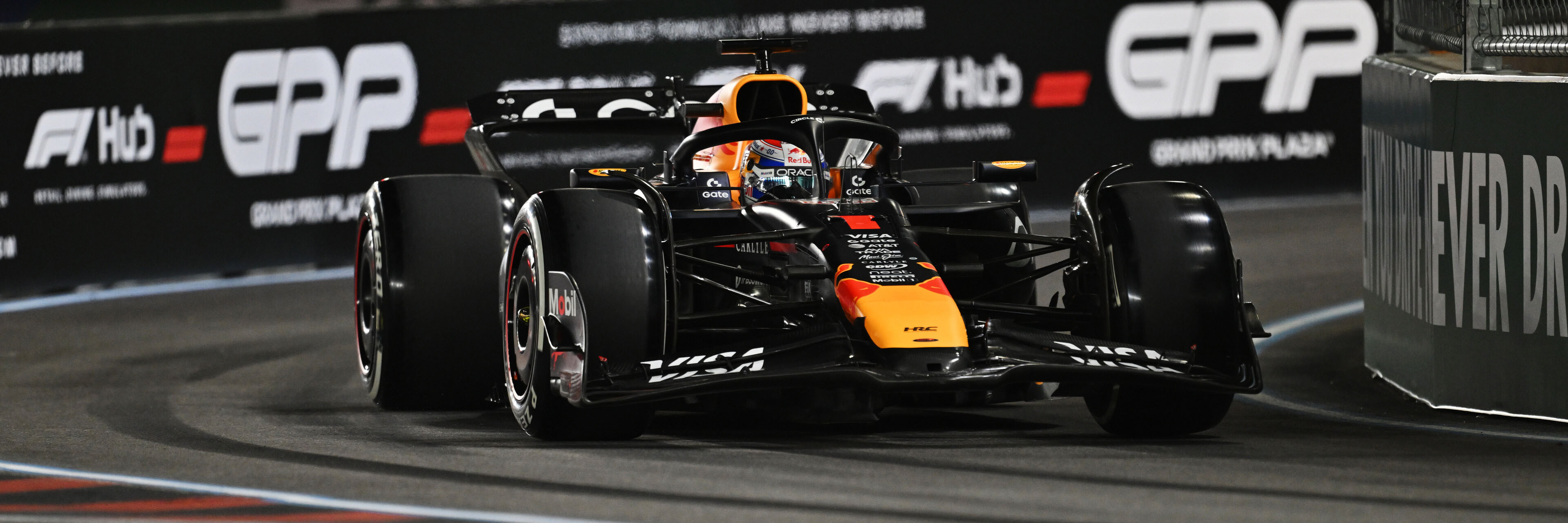 Max Verstappen on route to victory in Las Vegas