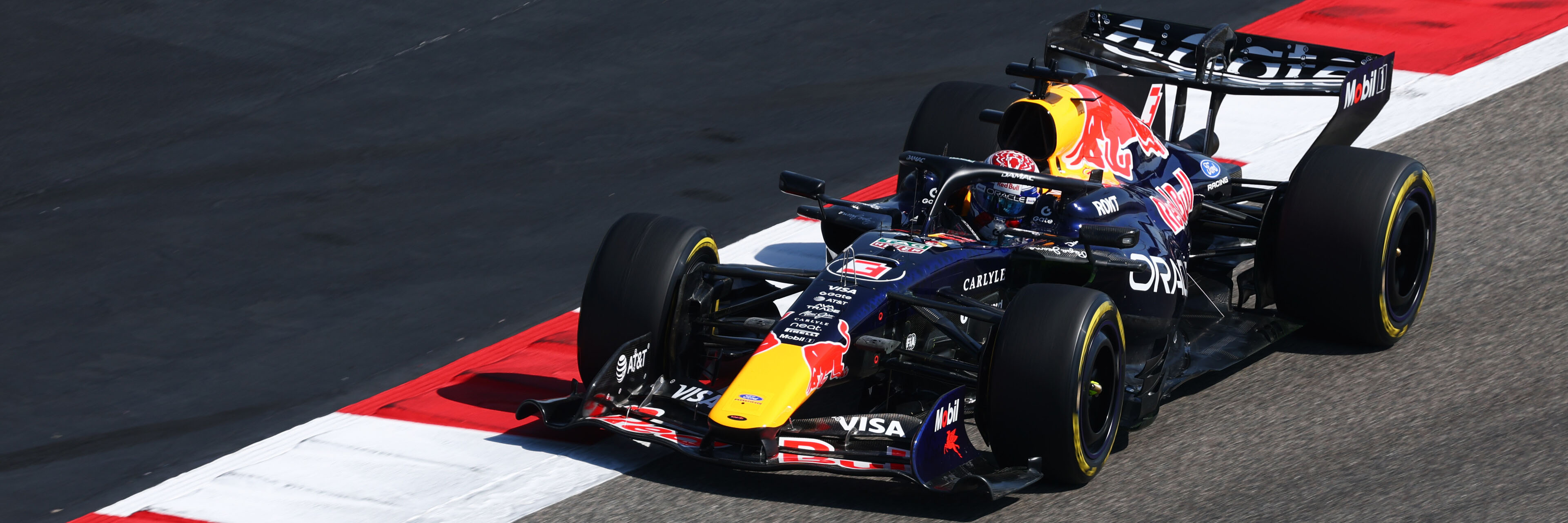 Max Verstappen in F1 testing