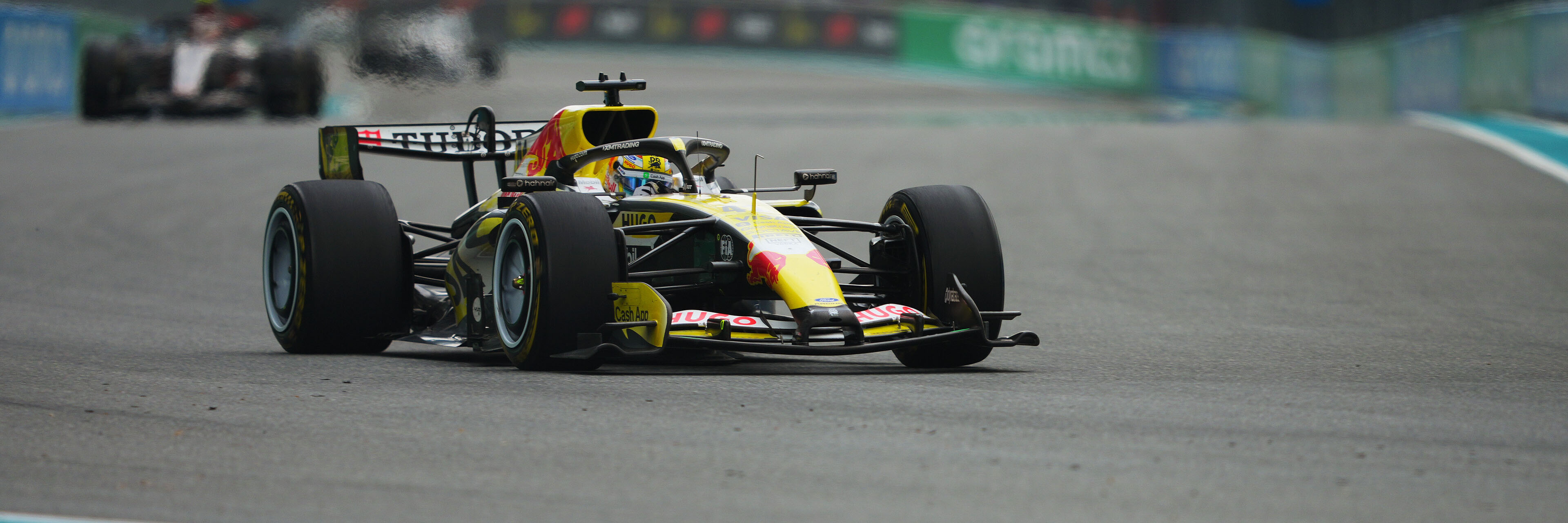 Arvid Lindblad on track at the 2026 Miami Grand Prix