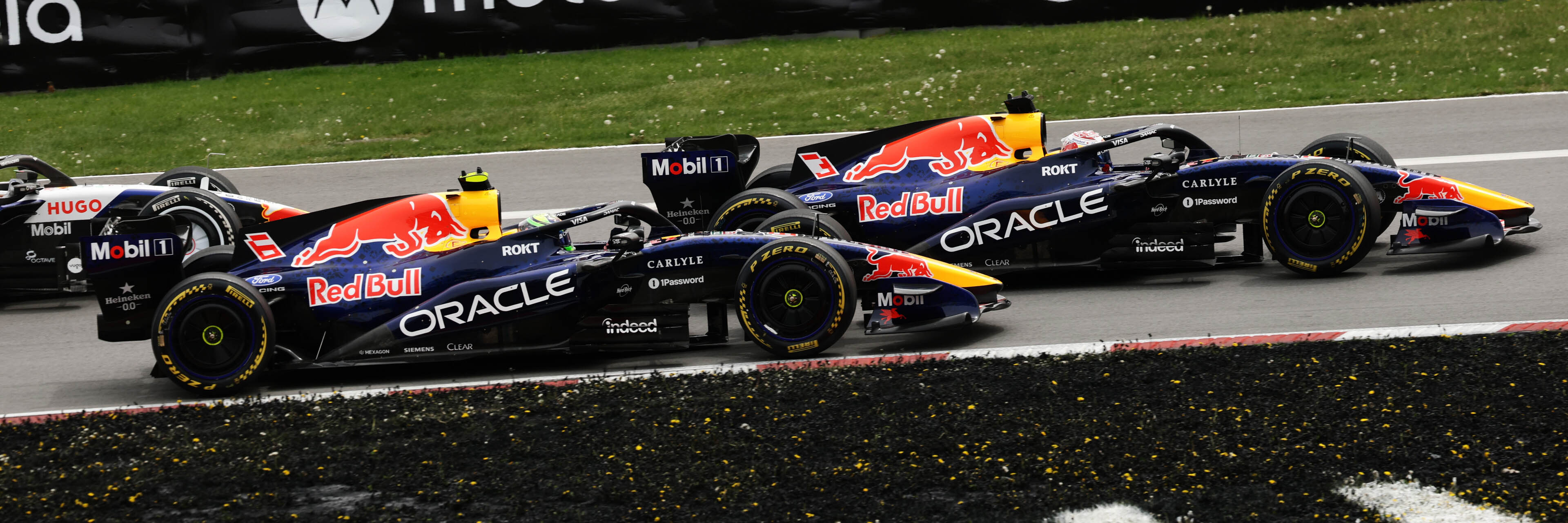 The two Red Bulls go side by side in Canada