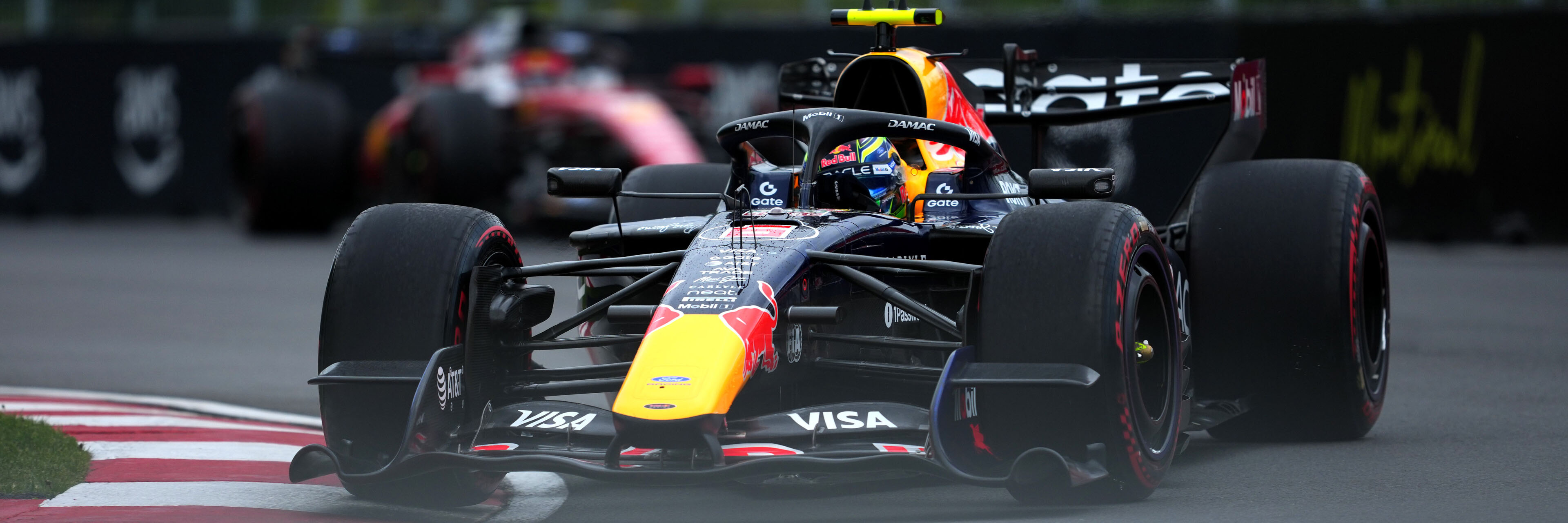 A Red Bull Racing F1 car in Corner Mode