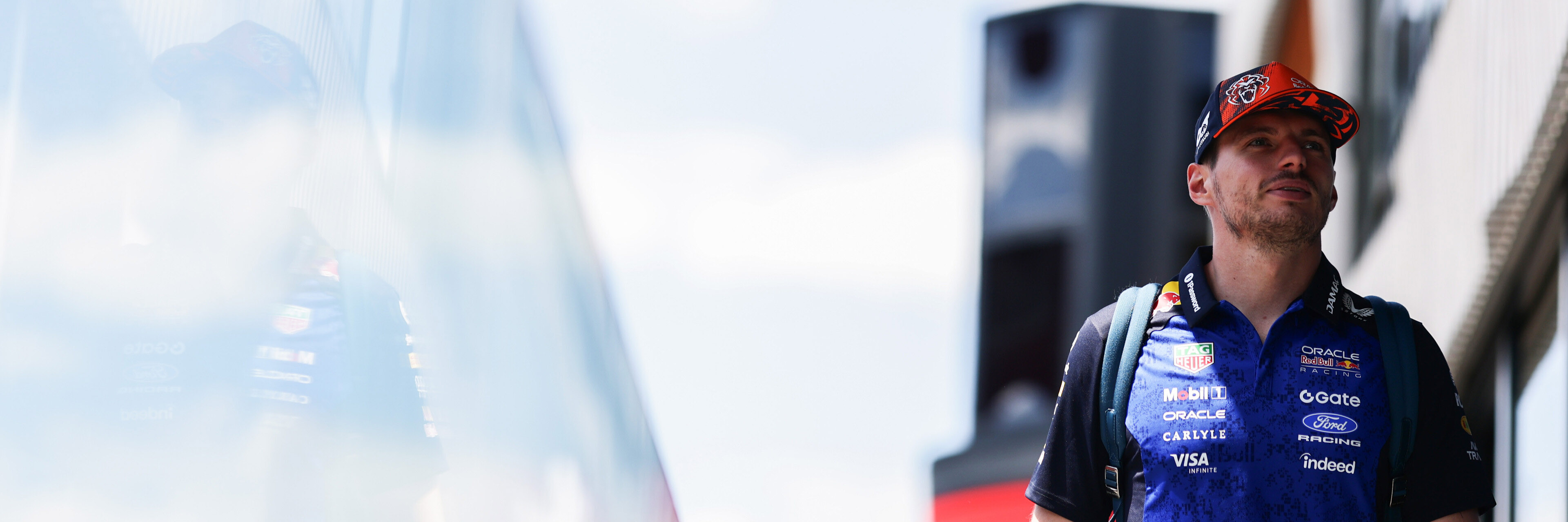 Max Verstappen in the F1 paddock