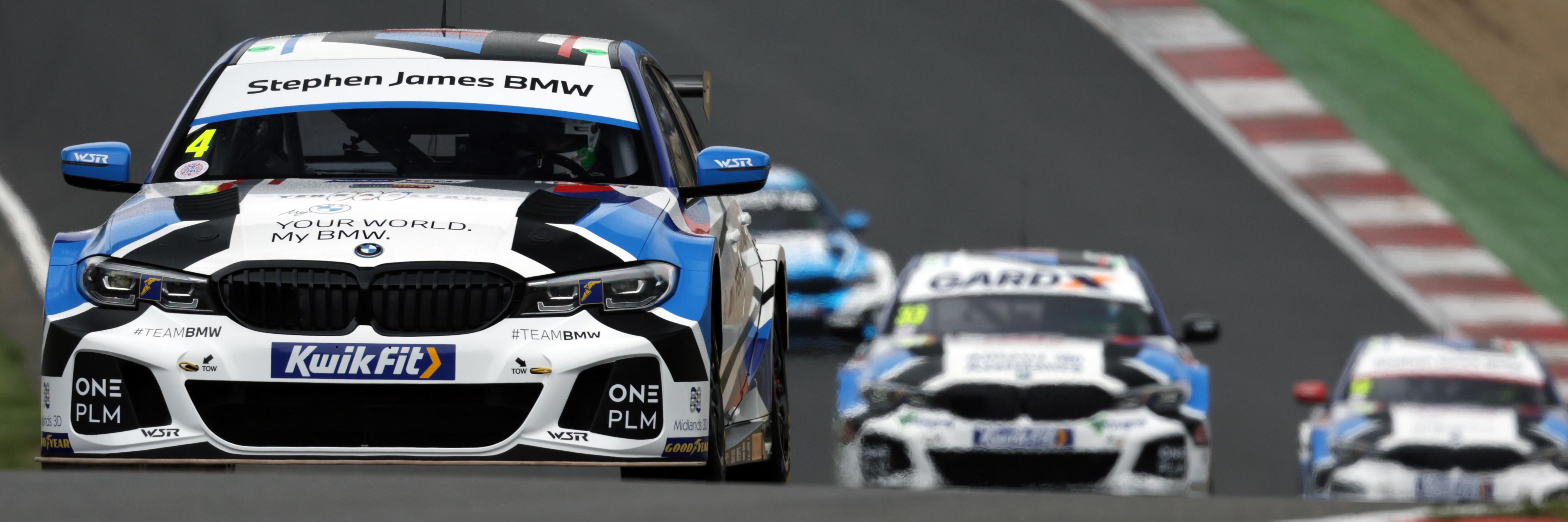 Colin Turkington on track at Brands Hatch Indy in his BMW