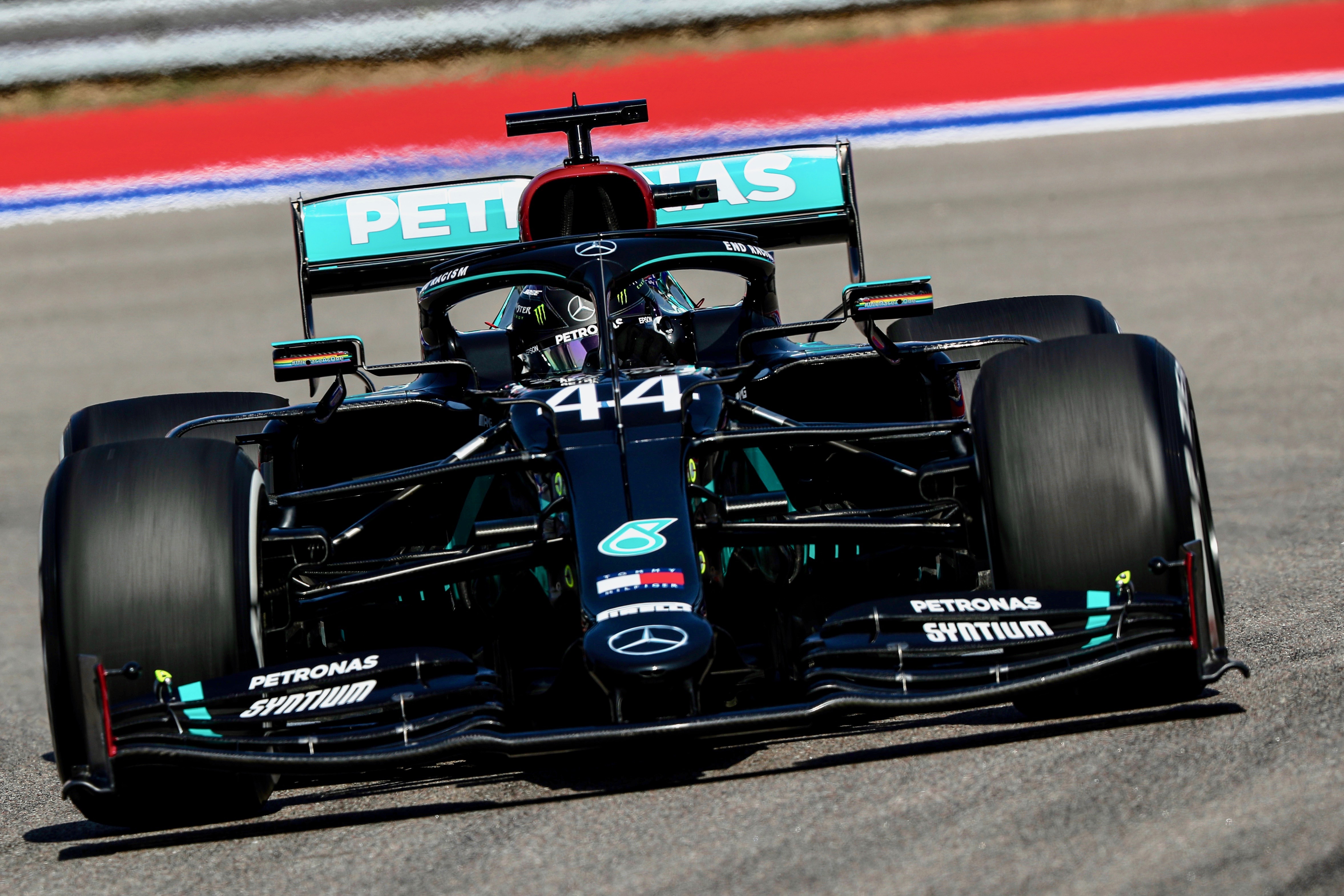 Lewis Hamilton in the Mercedes W11