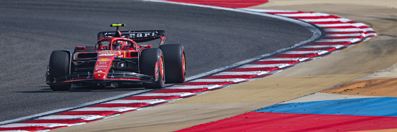 Carlos Sainz at pre-season testing in Bahrain