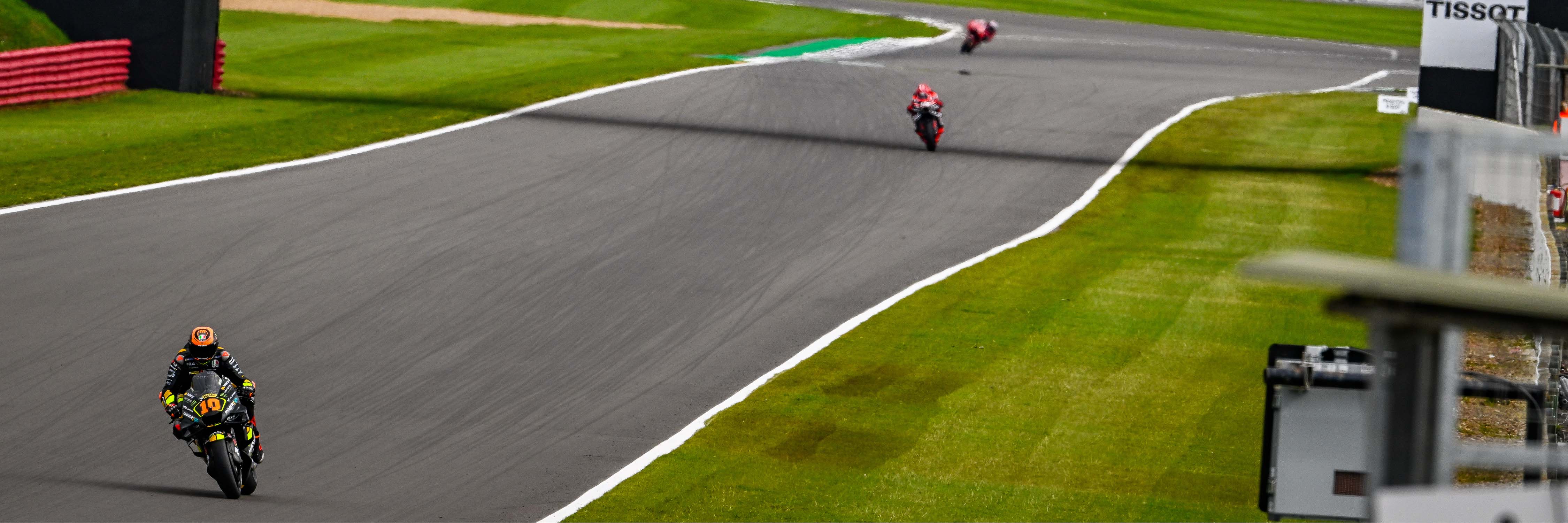 Luca Marini on the Hangar Straight