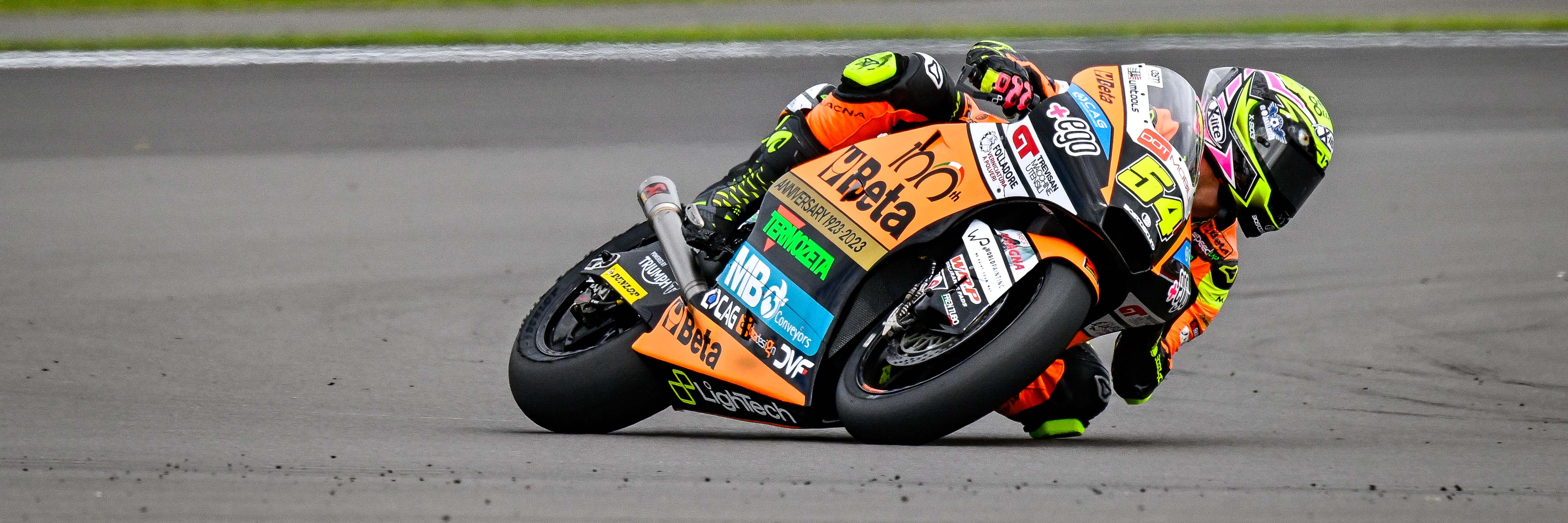 Moto2 rider Fermín Aldeguer on track at Silverstone